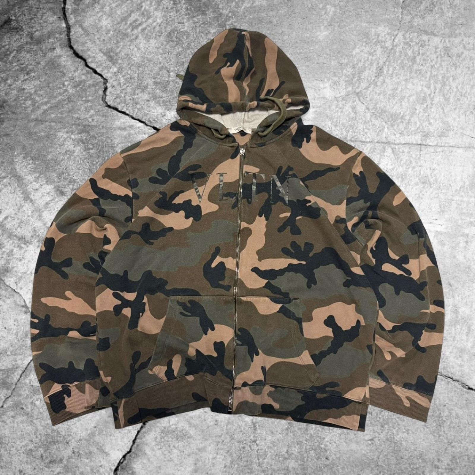 Valentino Camo valentino zip up hoodie Size US XL / EU 56 / 4 - 1 Thumbnail