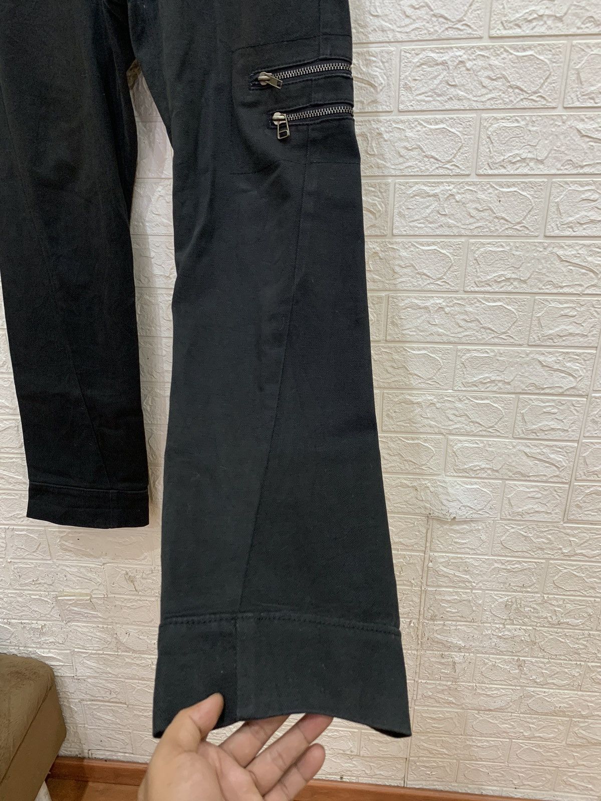 Beauty Beast Red pepper studded spiral line denim japanese jeans Size US 31 - 6 Thumbnail