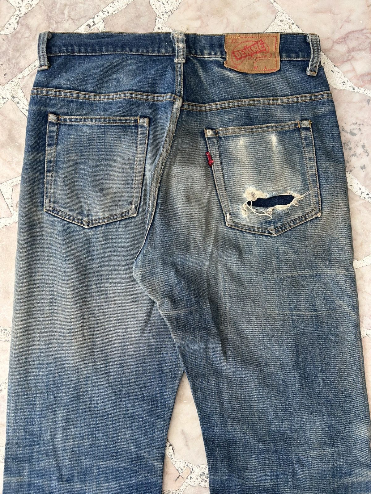 Denime Vintage Ripped Flare Denime Size US 30 / EU 46 - 10 Thumbnail