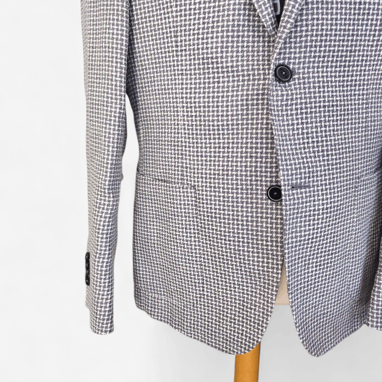 Fay NWT Fay Wool Linen Blazer Unlined Size 50 Gray Size 40R - 6 Thumbnail