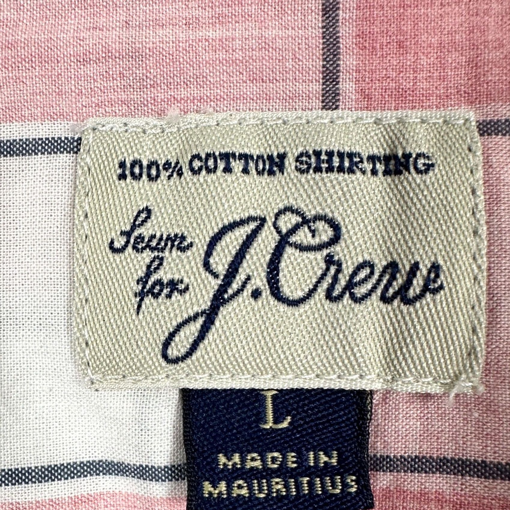 J.Crew J. Crew Button-Down Shirt Plaid Pink White Classic Fit Long Sleeve Men L EUC Size US L / EU 52-54 / 3 - 4 Thumbnail