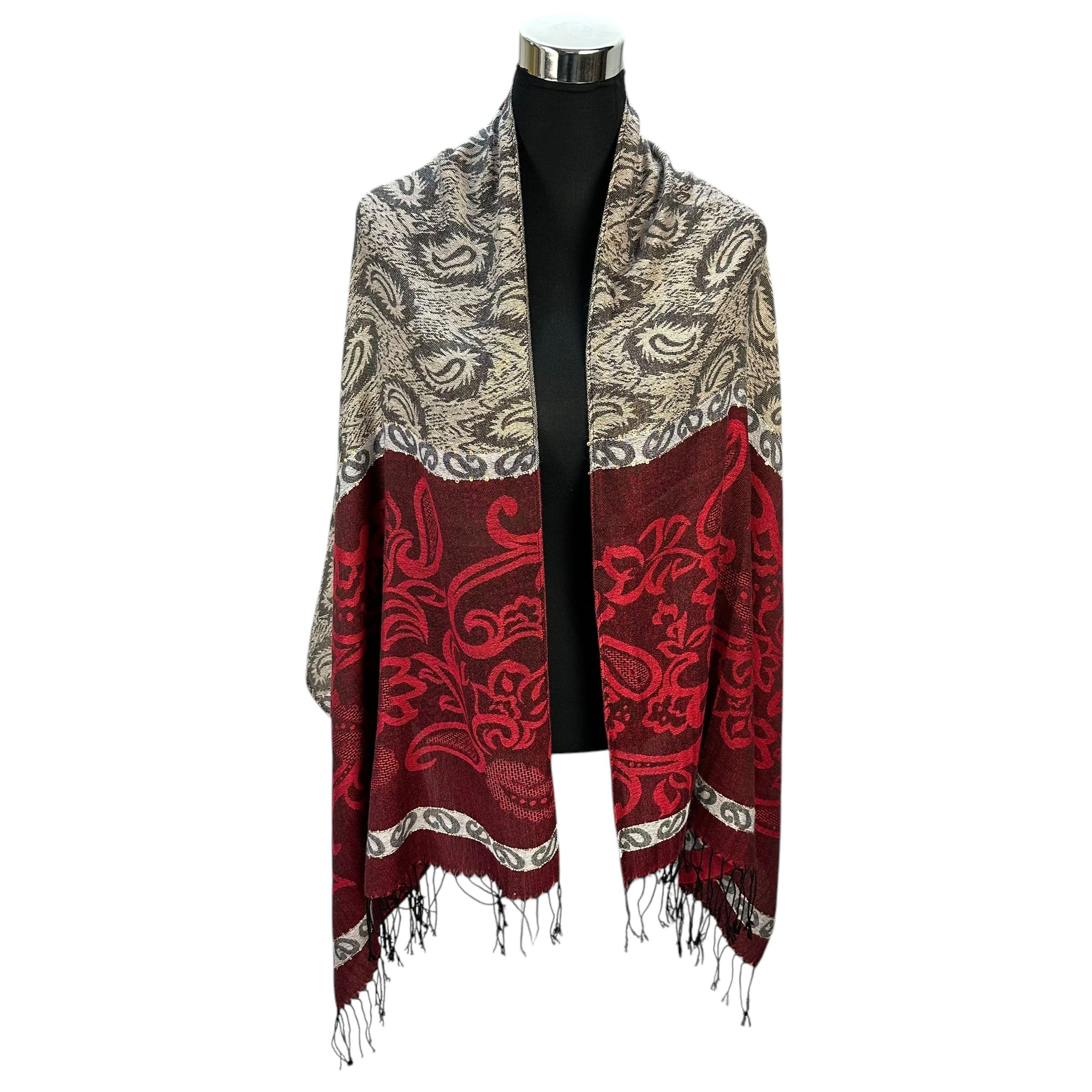 Other AVON Paisley & Floral Pattern Acrylic Scarf #A76-1823 Size ONE SIZE - 1 Thumbnail