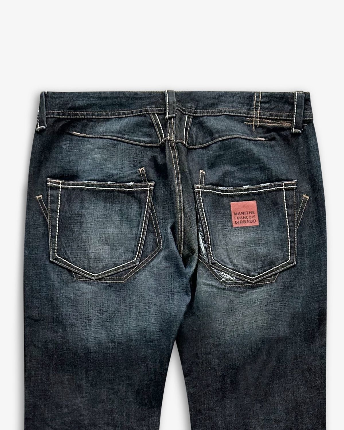 Marithe + Francois Girbaud Marithe Francois Girbaud, Deconstructed Underwear Jeans Size US 34 / EU 50 - 4 Thumbnail