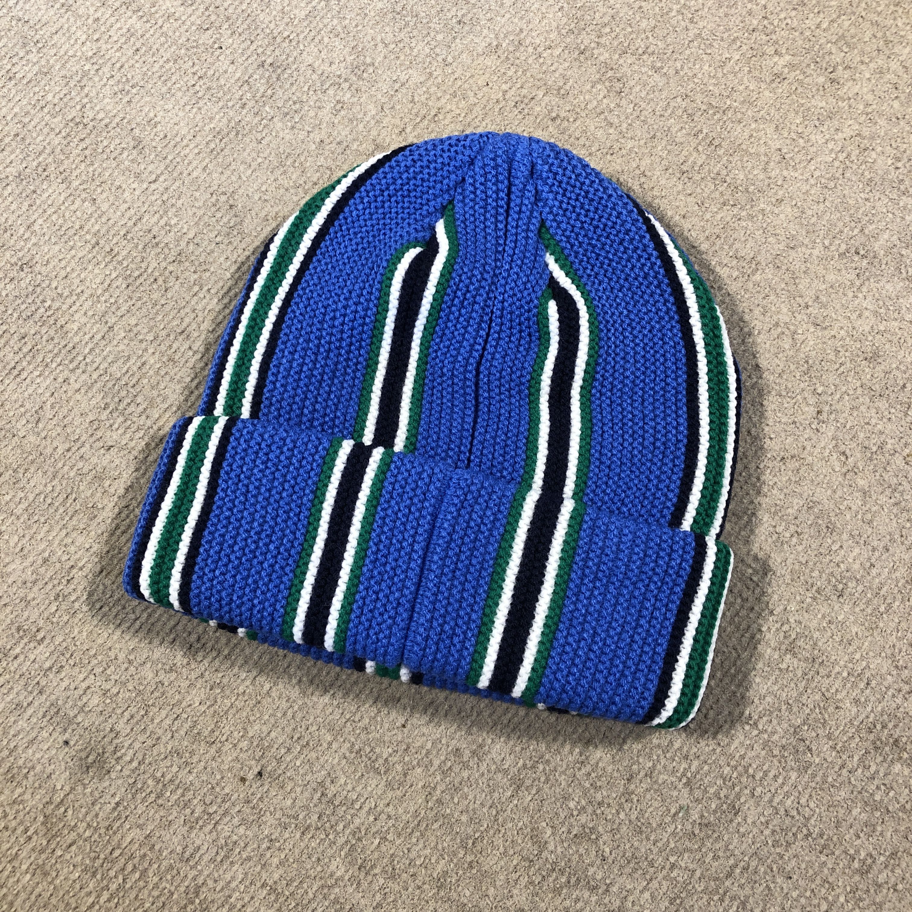 Stussy STUSSY VERTICAL STRIPE BEANIE HAT Size ONE SIZE - 4 Thumbnail