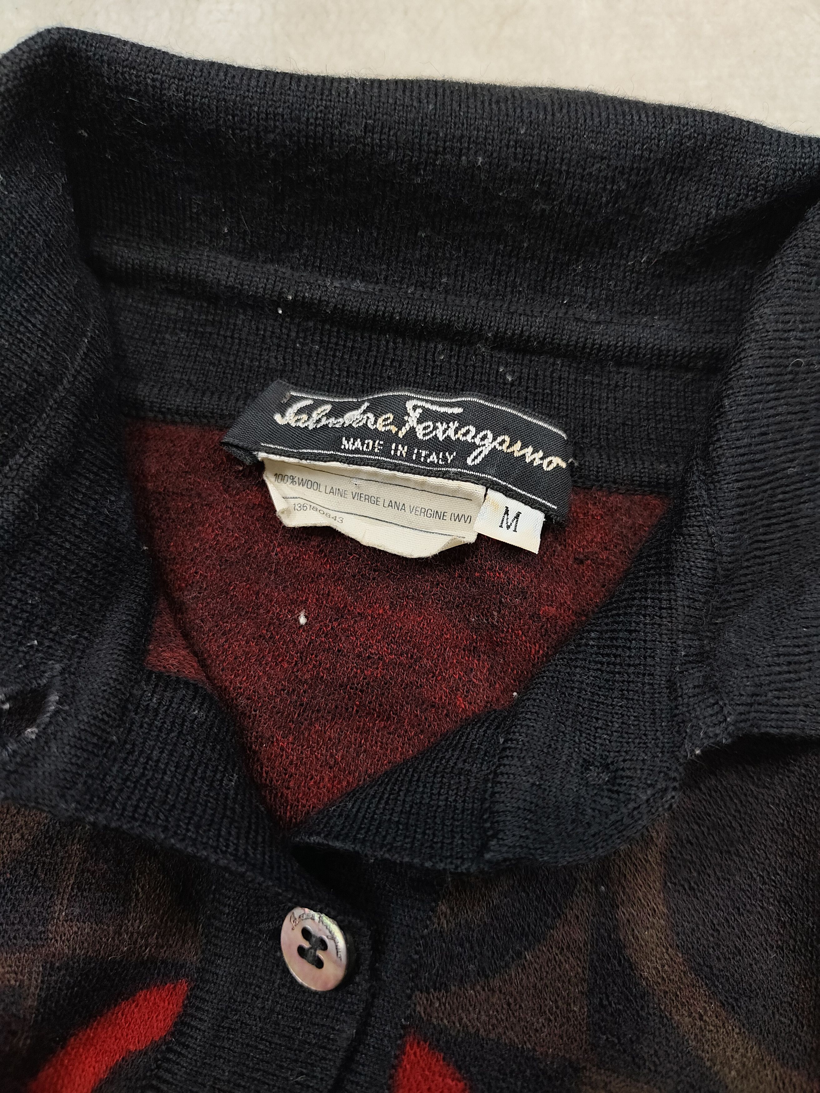 Salvatore Ferragamo 🇮🇹 Vtg 80s Salvatore Ferragamo Monogram Knitted Polos Size M / US 6-8 / IT 42-44 - 6 Thumbnail