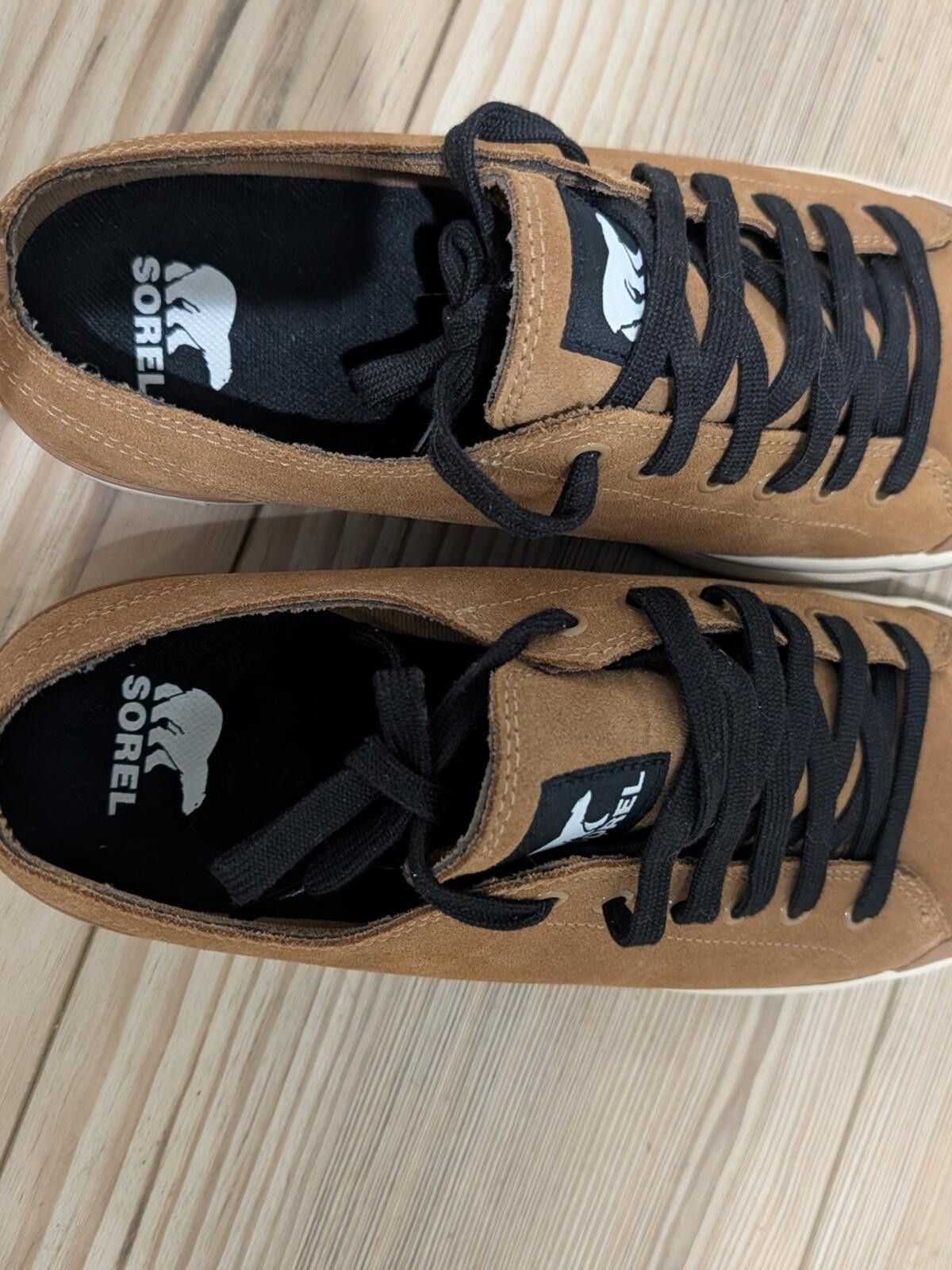 SOREL Sorel Men's Suede Low-Top Sneakers in Tan with Black Laces Size US 12 / EU 45 - 6 Thumbnail