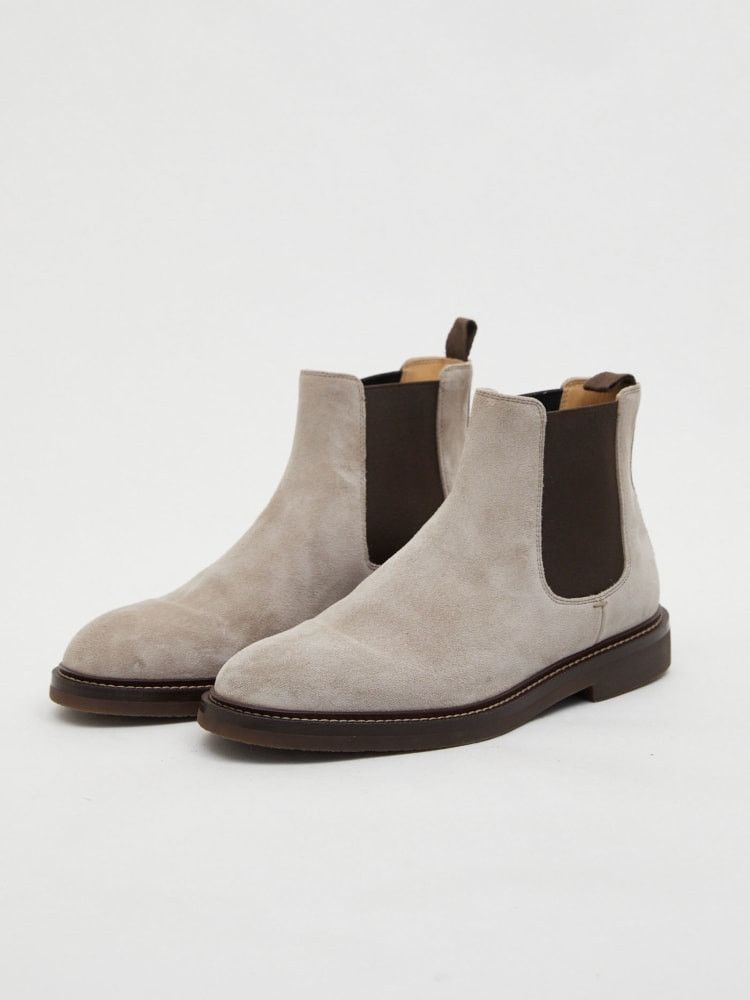 Brunello Cucinelli o1w1db10825 Pair Of Ankle Boots in Sand Beige Size US 9 / EU 42 - 1 Preview
