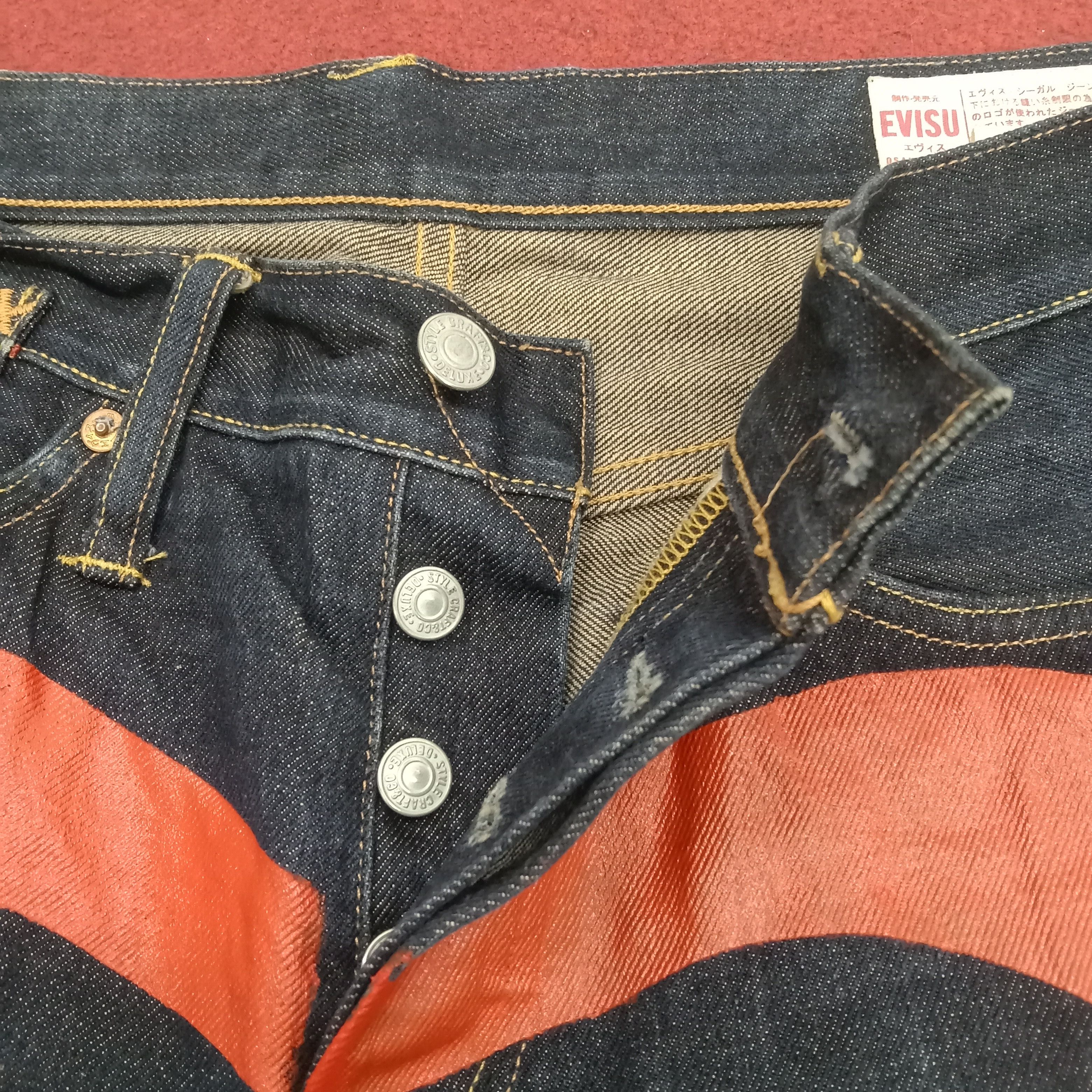 Evisu × Japanese Brand × Vintage Evisu Japanese Streetwear Skater Style Custom Daicock Jeans Size US 32 / EU 48 - 12 Thumbnail