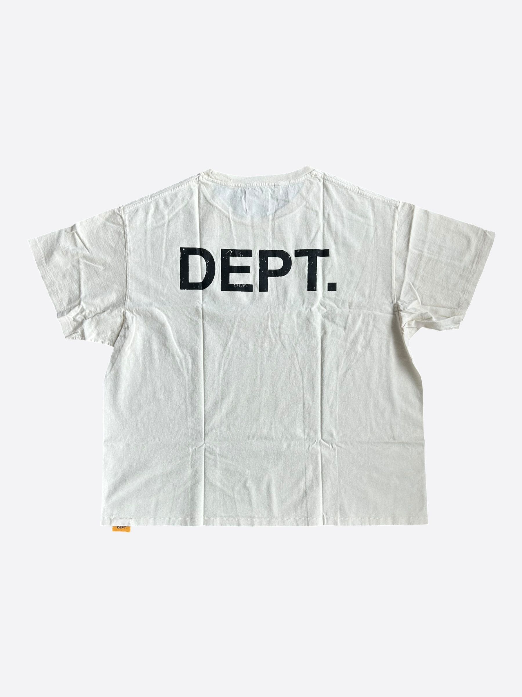 Gallery Dept. Gallery Dept Cream & Black Gym T-Shirt Size US S / EU 44-46 / 1 - 2 Thumbnail