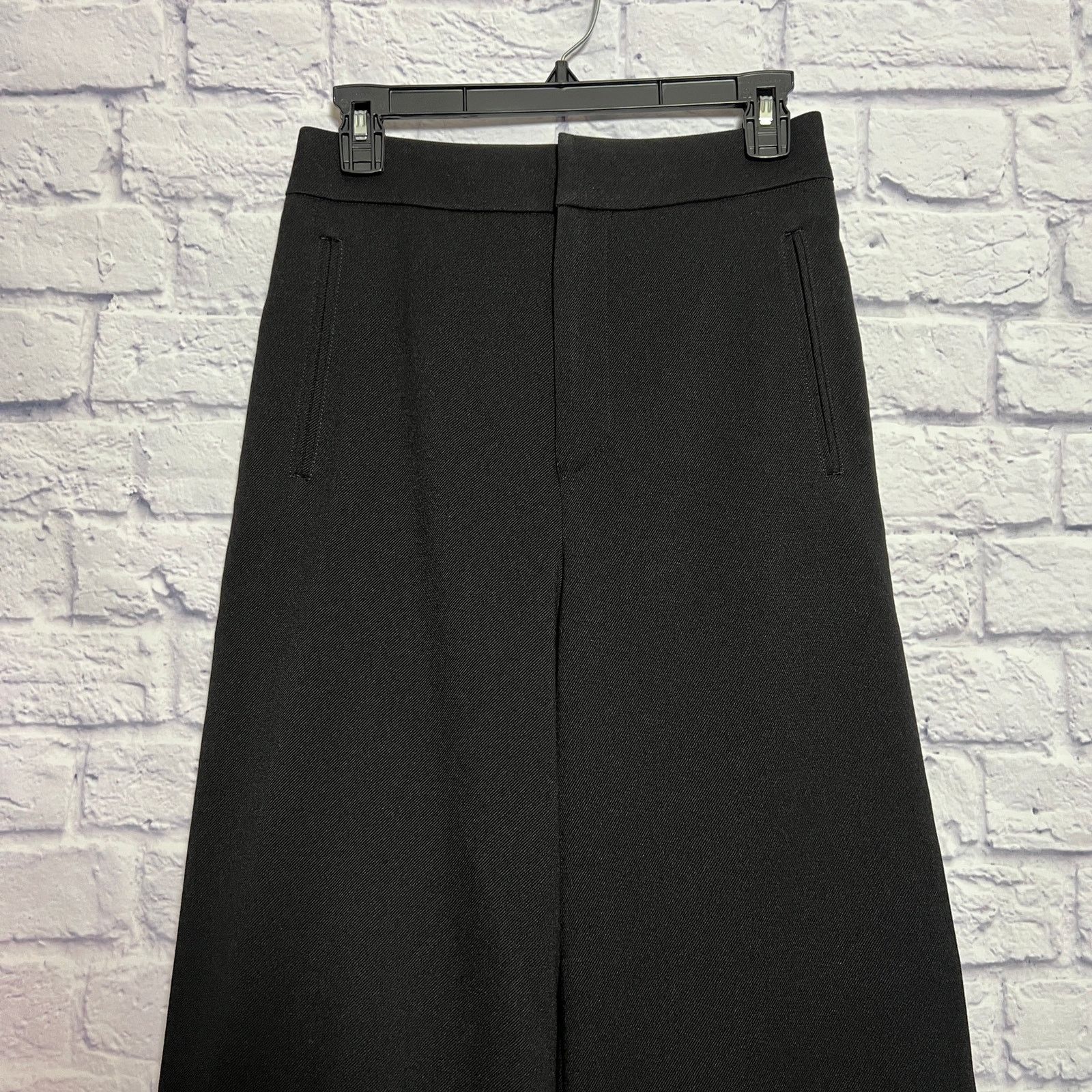 Other SLOBE IENA Wide Leg Lined Lace-Back Cuffed Pants Black 38 Size 26" / US 2 / IT 38 - 8 Thumbnail