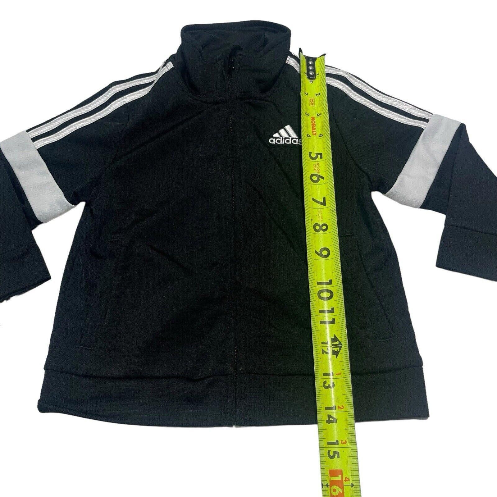 Adidas Adidas Black Track Jacket Full Zip Unisex Toddler 18M Size US XXS / EU 40 - 6 Thumbnail