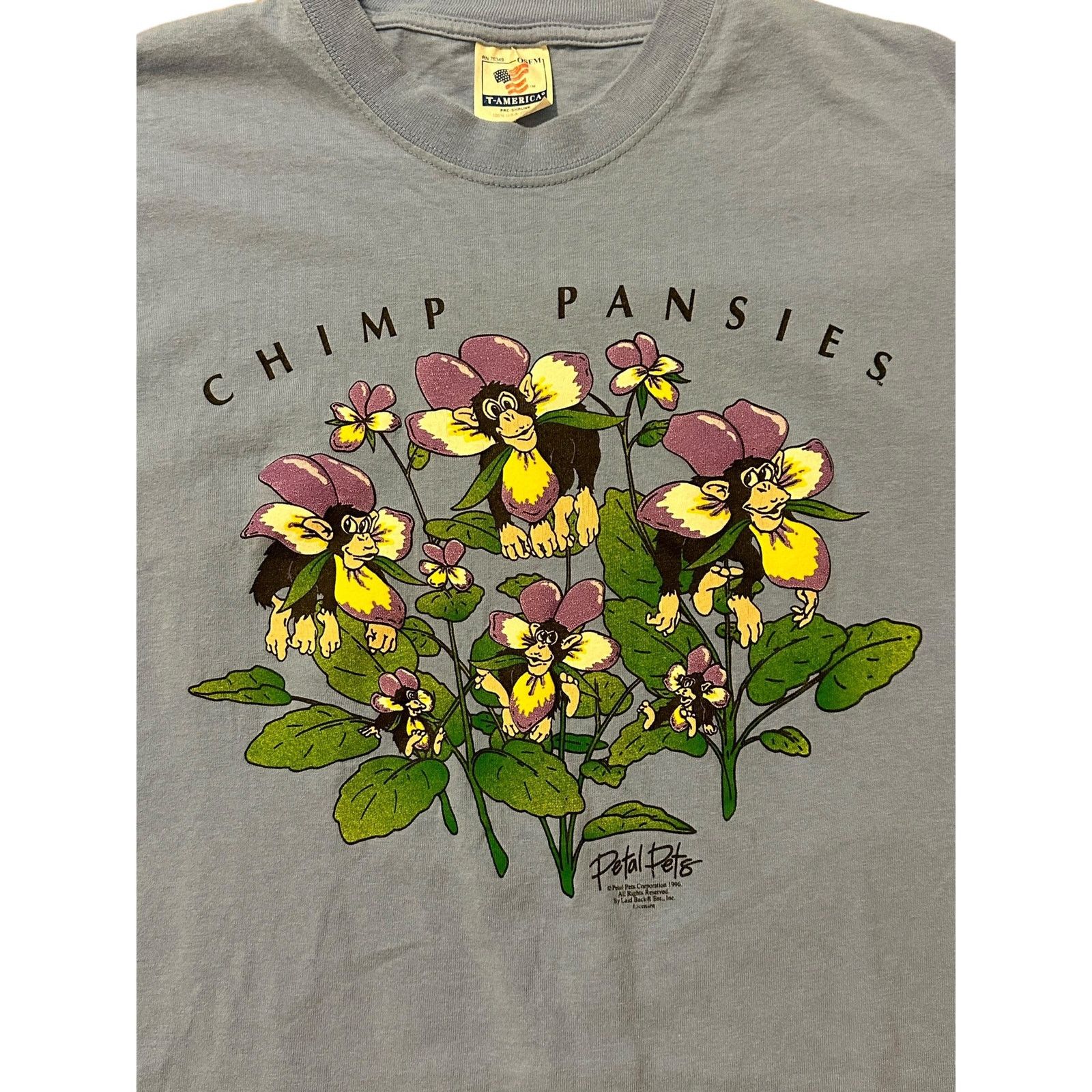 IDK 1996 chimp pansies petal pets Size US L / EU 52-54 / 3 - 2 Thumbnail