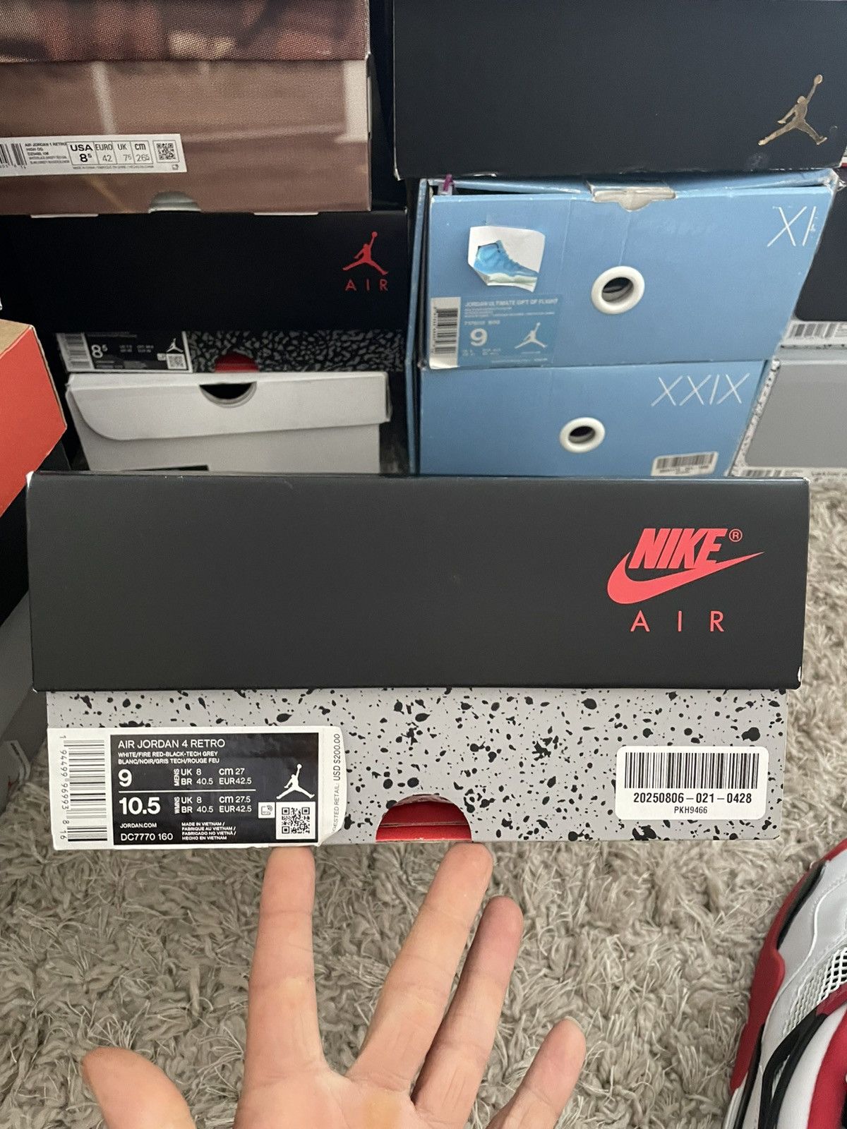 Jordan Brand Jordan 4 Fire Red Size US 9 / EU 42 - 11 Thumbnail