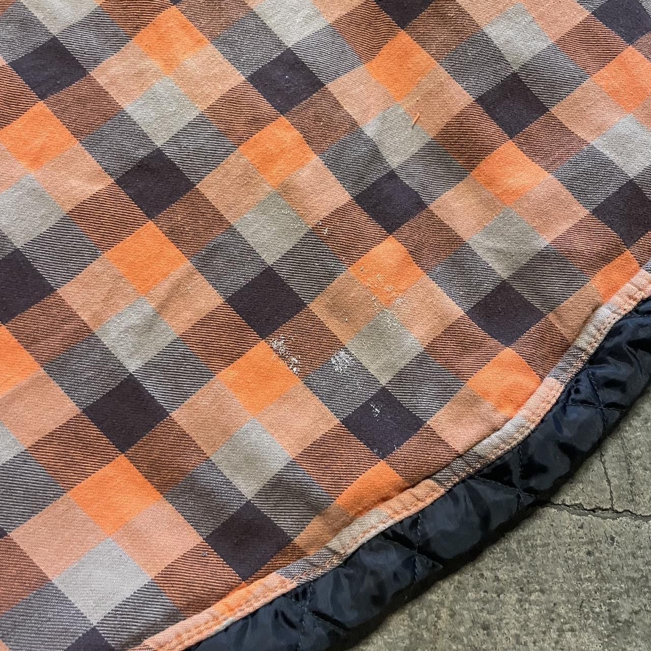 Wrangler Distressed Wrangler Authentic Orange Brown Flannel Button Up Size US XL / EU 56 / 4 - 6 Thumbnail