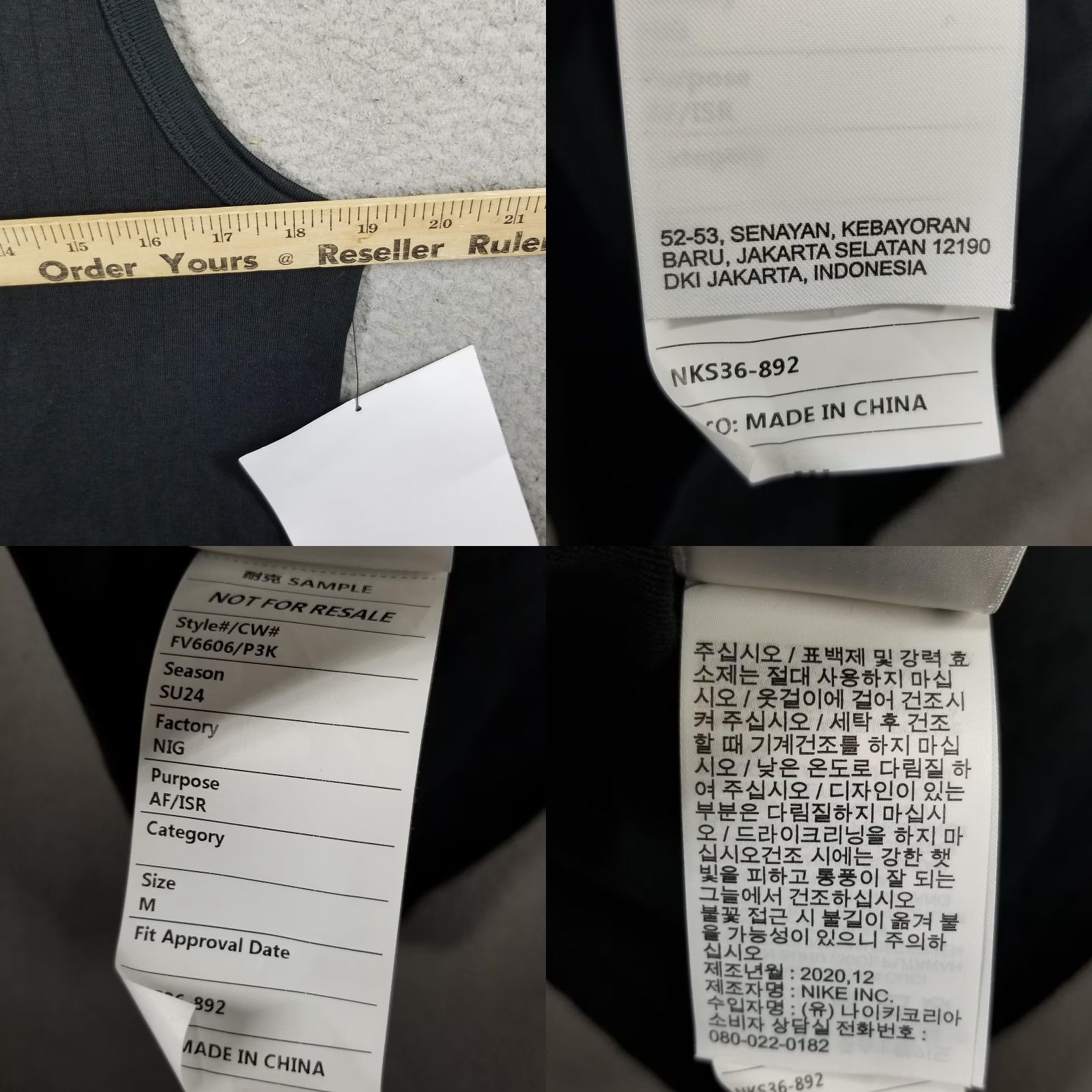 Nike NIKE Ribbed Tank Top Mens Medium Black Sleeveless Sample Embroidered Swoosh FV6606 Size US M / EU 48-50 / 2 - 8 Thumbnail