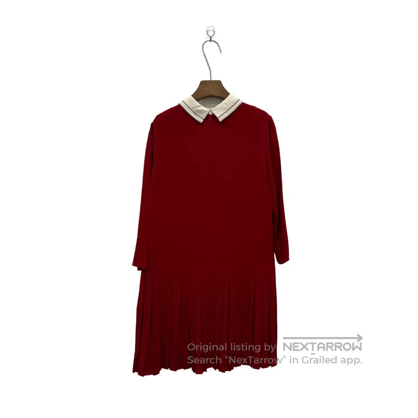 Dior Dior Red Peter Pan Collar Dress. Size S / US 4 / IT 40 - 2 Thumbnail