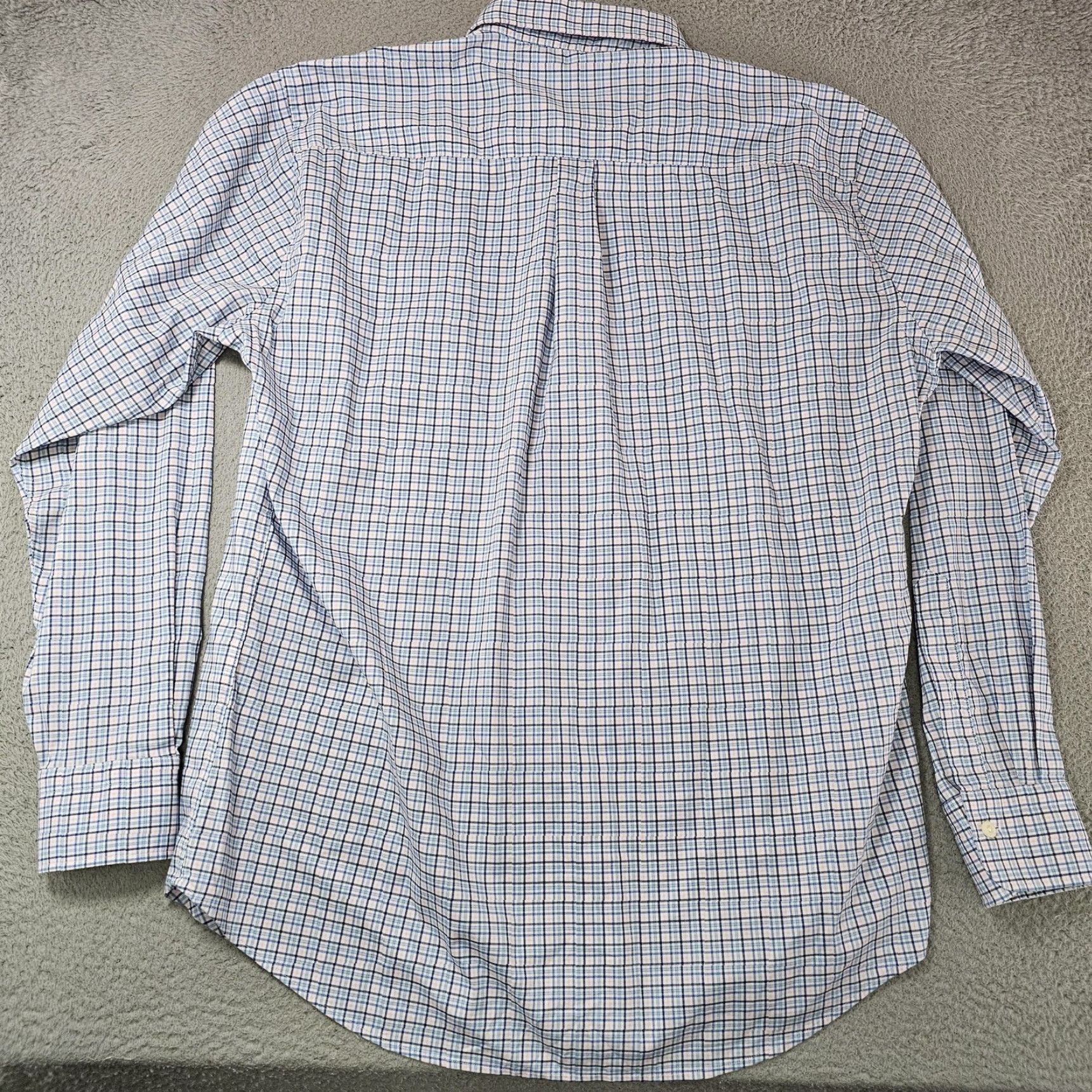 Peter Millar Peter Millar Shirt Mens Large Blue Plaid Button Down Long Sleeve Stretch Casual Size US L / EU 52-54 / 3 - 6 Thumbnail