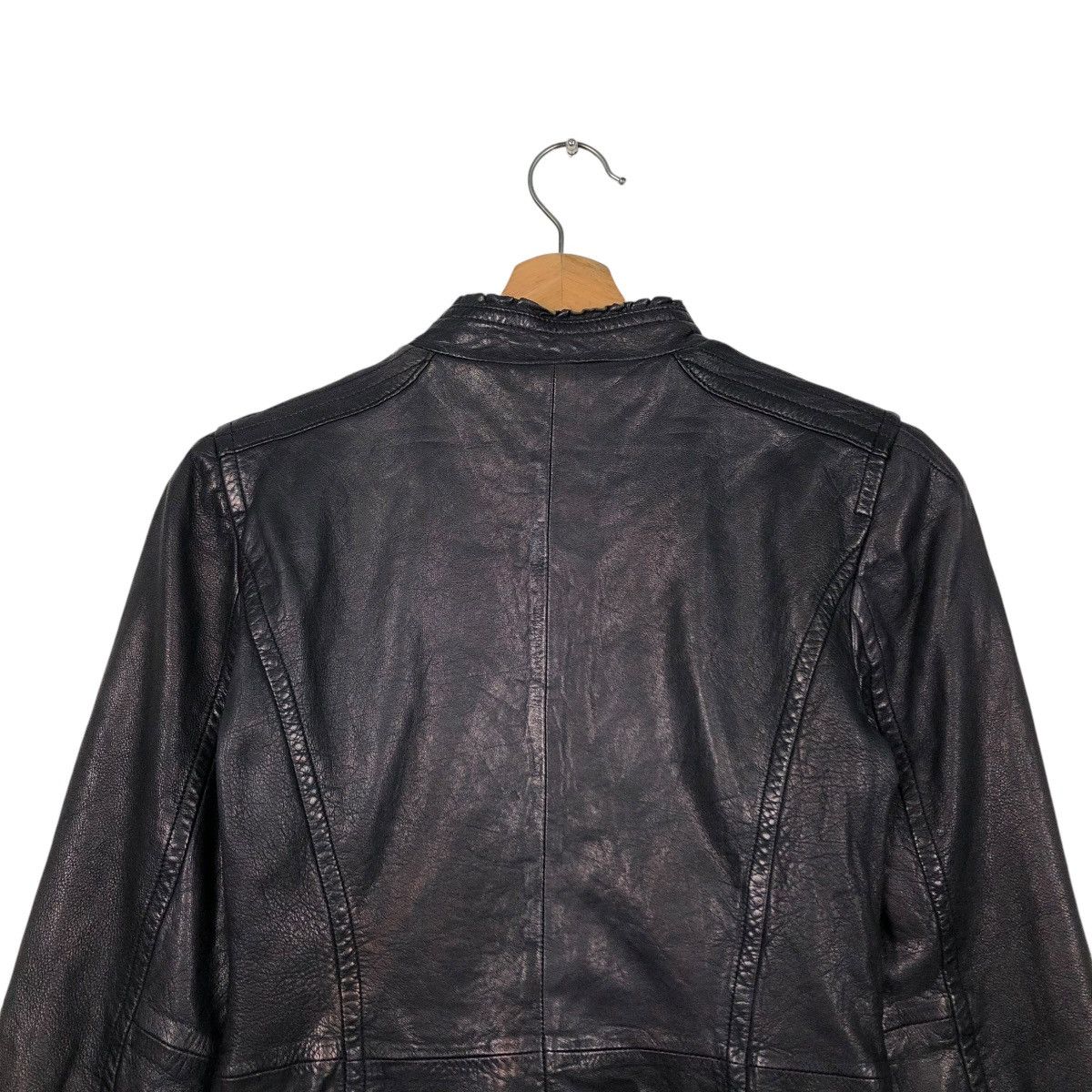 Hysteric Glamour CROPPED BIKER LEATHER JACKET BANANA REPUBLIC 14th ADDICTION Size US XS / EU 42 / 0 - 11 Thumbnail