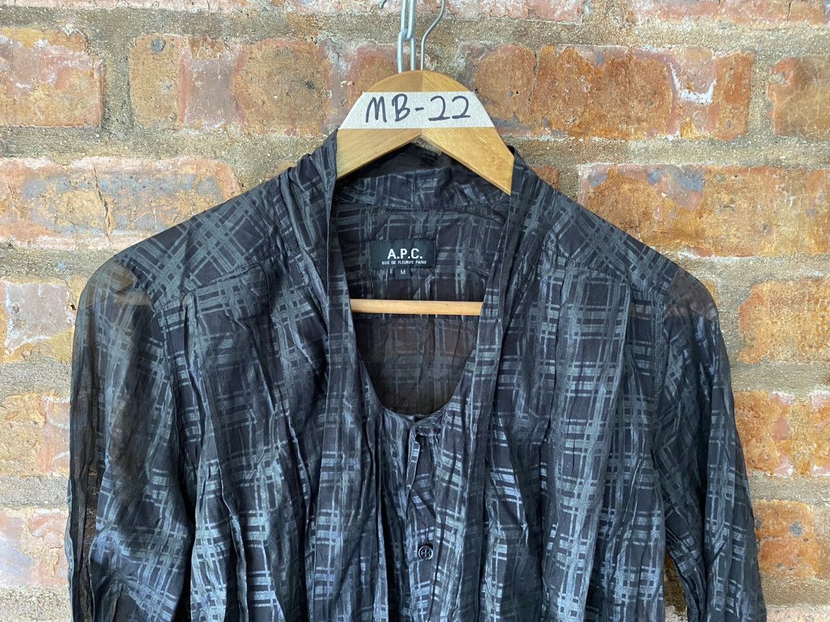 A.P.C. 1990s APC Silk Mesh black checked Size M / US 6-8 / IT 42-44 - 3 Thumbnail