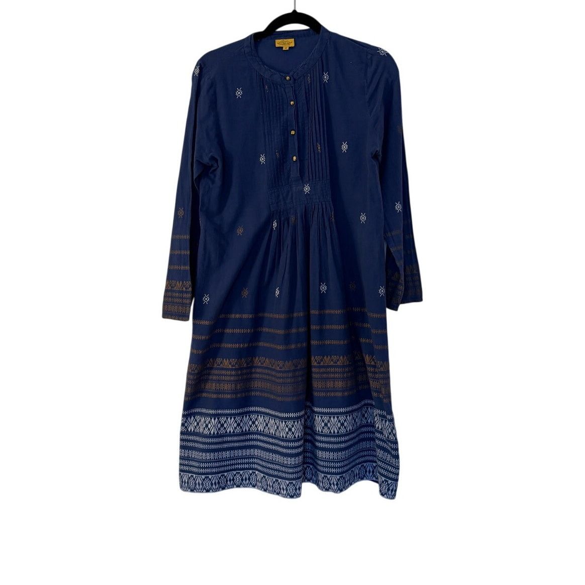 Other Roberta Roller Rabbit Navy Blue Cotton Midi Dress Size M / US 6-8 / IT 42-44 - 1 Thumbnail