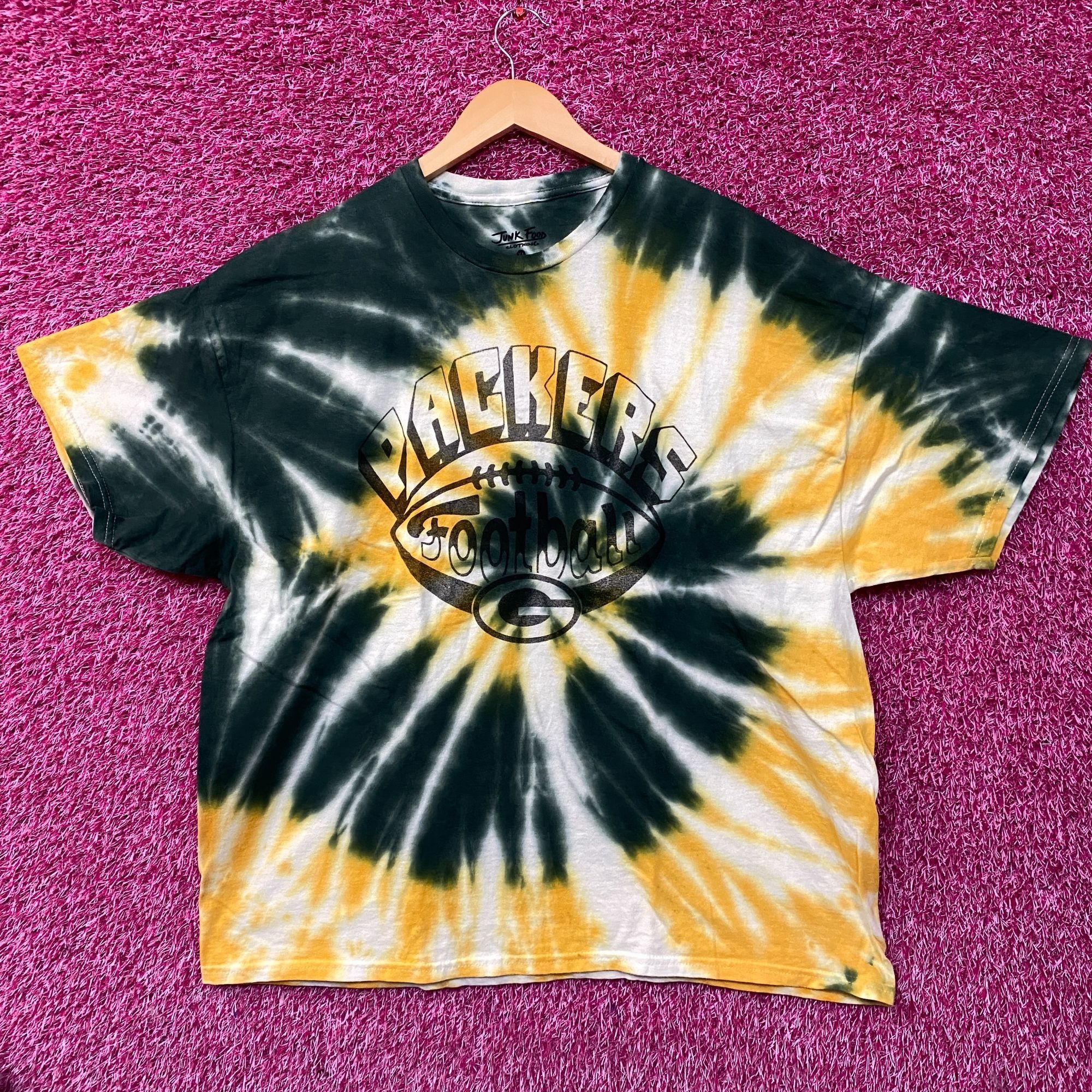 Junk Food Junk Food Clothing NFL Green Bay Packers Football Tie Dye T- Size US XL / EU 56 / 4 - 1 Thumbnail