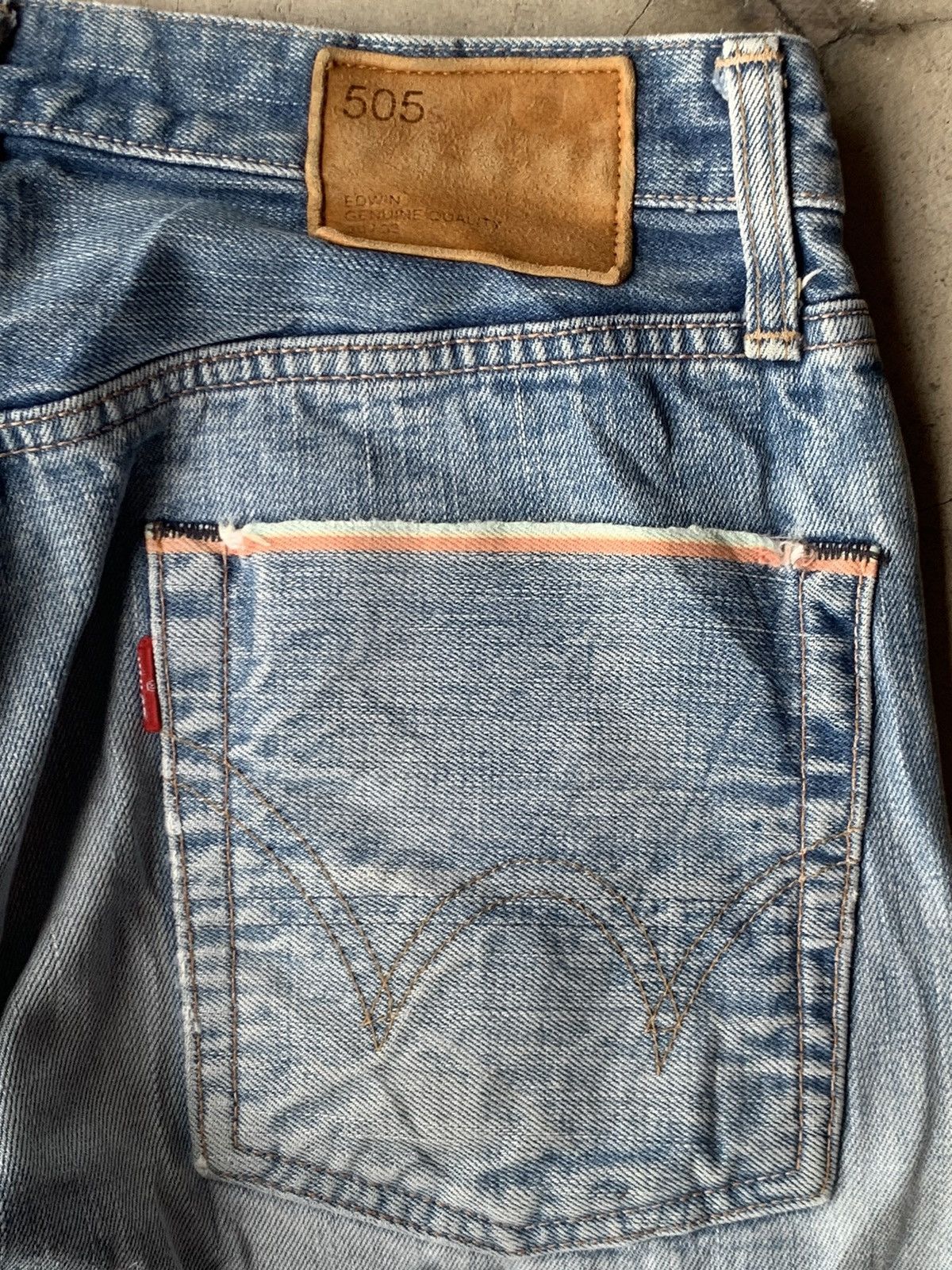 Edwin DISTRESSED EDWIN 505s SELVEDGE. Size US 30 / EU 46 - 9 Thumbnail