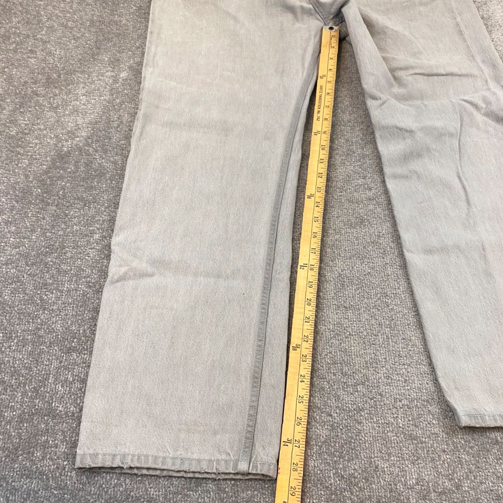 Levi's VTG Levi's Silver Tab Jeans Mens 38x29 Straight Light Gray Wash Skater Denim Y2K Mens Jeans Size US 38 / EU 54 - 4 Thumbnail