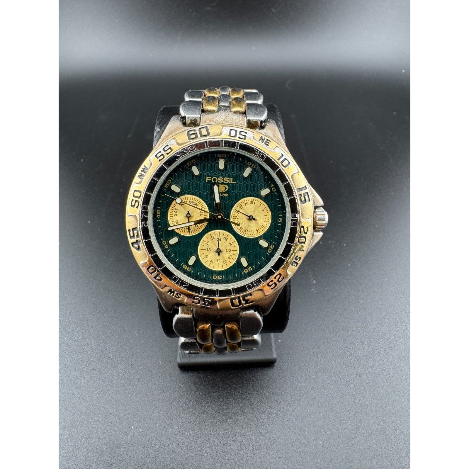 Fossil 1994 FOSSIL SHATTERED ABALONE FOSSIL WATCH PC-7327  display picture 1