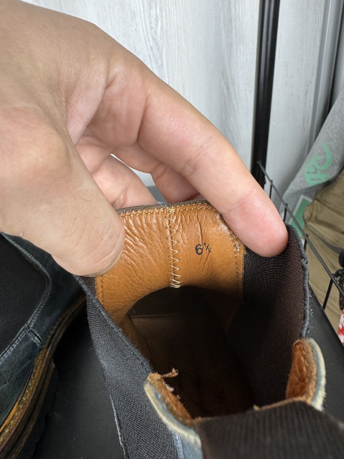Handmade Italian bespoke Handmade Calfskin Vibram sole Chelsea boots Size US 7.5 / EU 40-41 - 16 Thumbnail