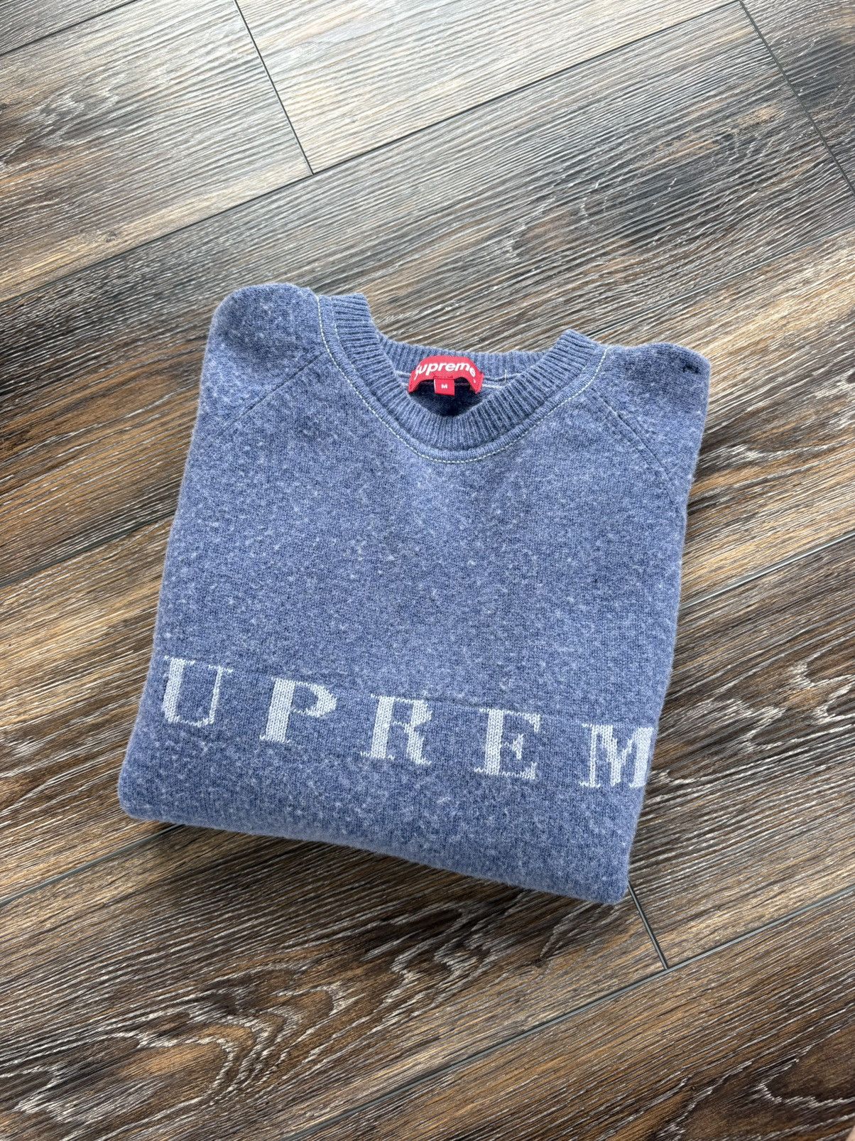 Supreme Supreme Stone Washed Crewneck FW20 Blue Size US M / EU 48-50 / 2 - 6 Thumbnail