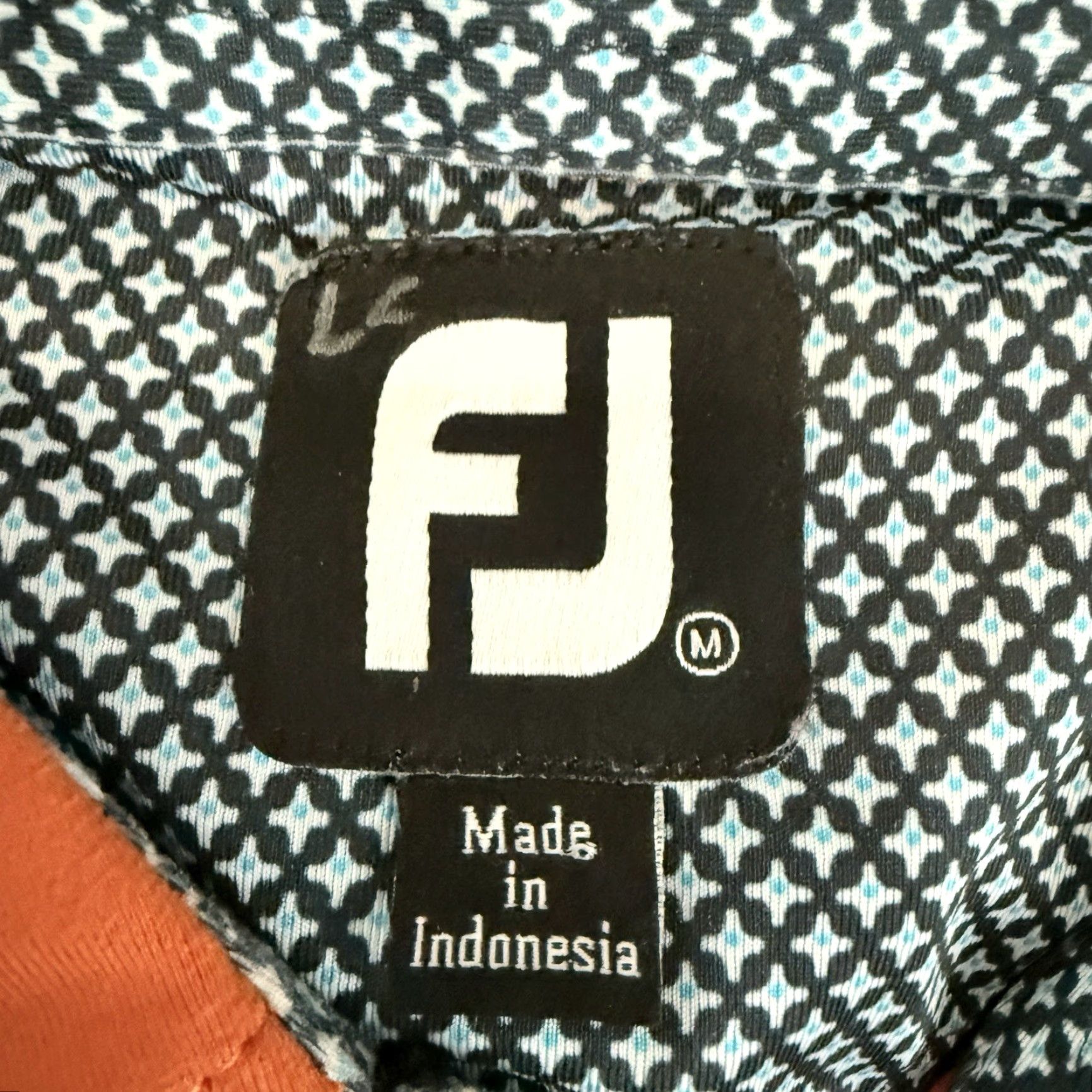 Footjoy VINTAGE FootJoy Men's Polo Shirt Athletic Fit Golf Orange Medium Mens Size US M / EU 48-50 / 2 - 4 Thumbnail