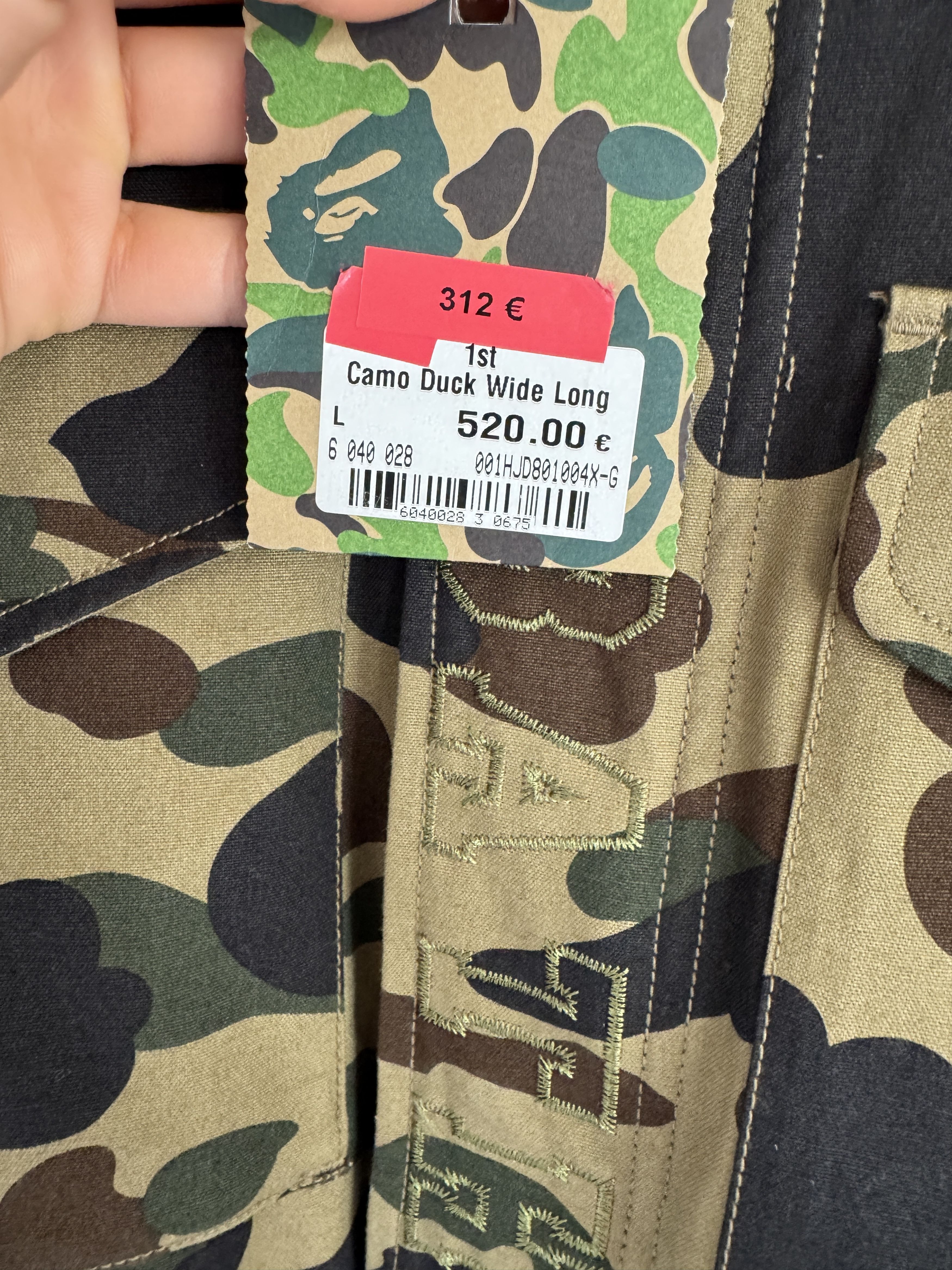 Bape Camo Duck Wide Long Jacket Size US XL / EU 56 / 4 - 6 Thumbnail