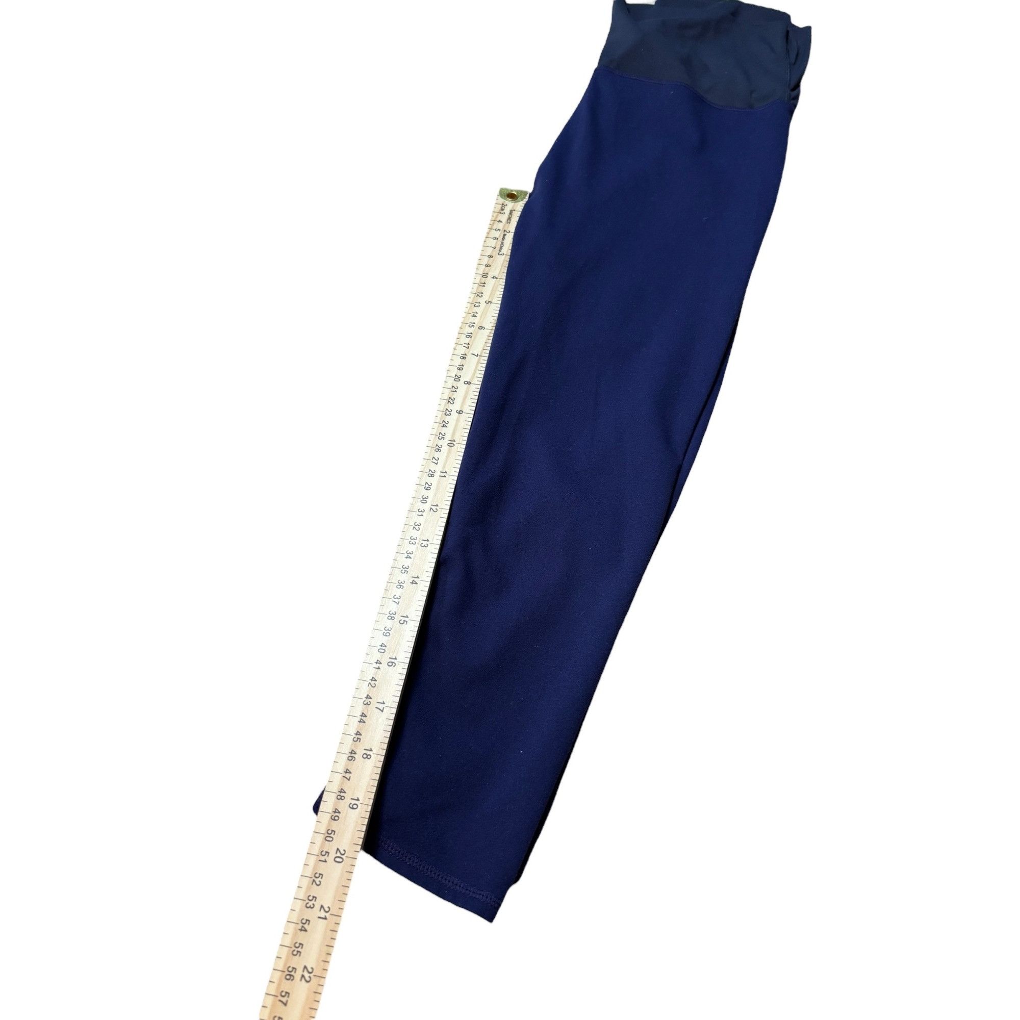 Fabletics Fabletics Navy Blue High-Waisted Womens Leggings Size S Size 27" / US 4 / IT 40 - 6 Thumbnail