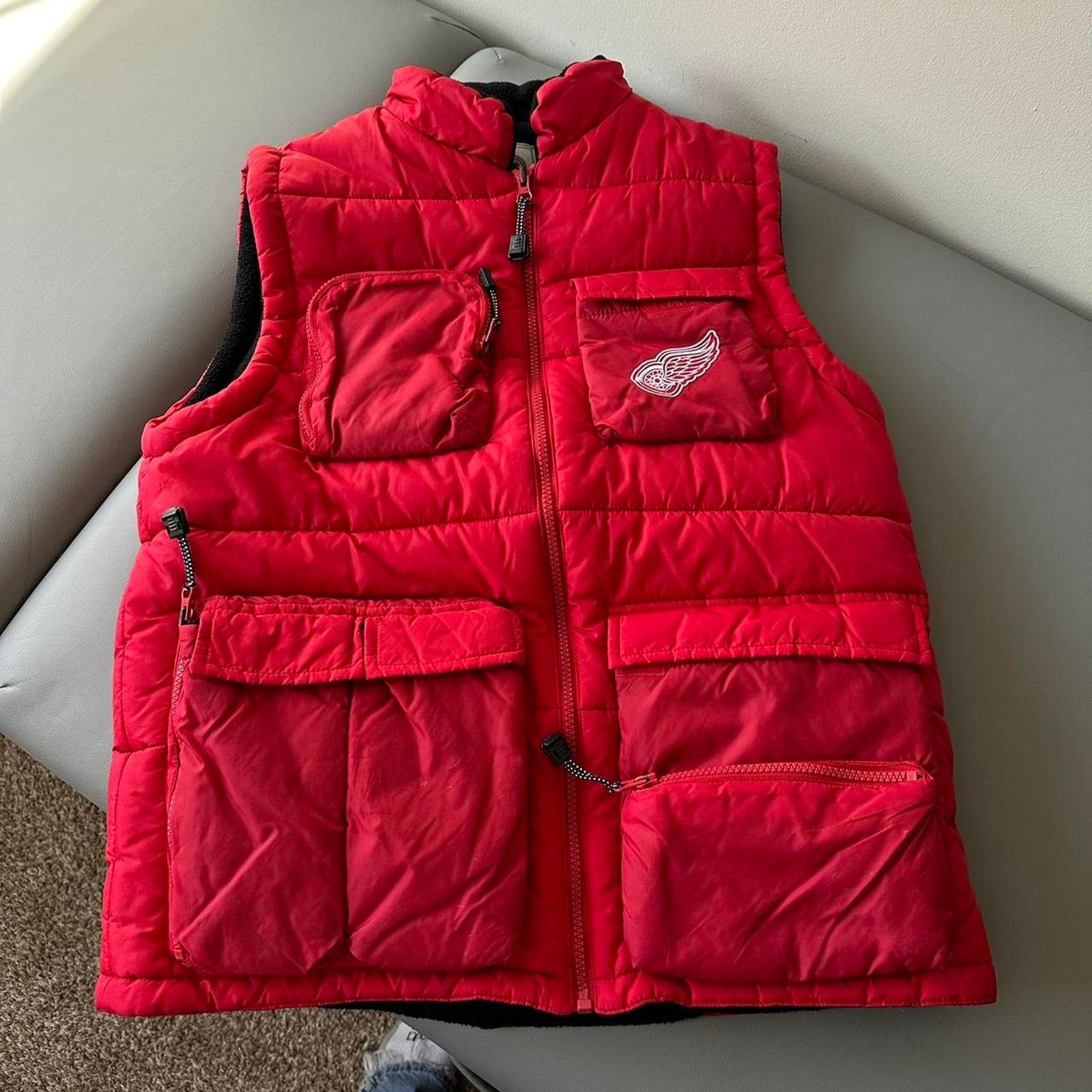Puma × Vintage Vintage 90s 00s Detroit Red Wings NHL Down Puffer Vest Size US S / EU 44-46 / 1 - 3 Thumbnail