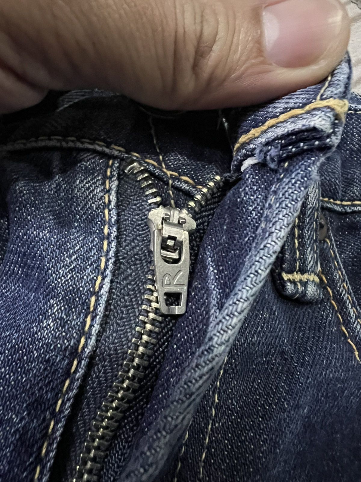 45rpm × If Six Was Nine × Le Grande Bleu (L.G.B.) Vintage 90’s Style 45rpm Distress Jeans Very Rare Size US 28 / EU 44 - 14 Thumbnail