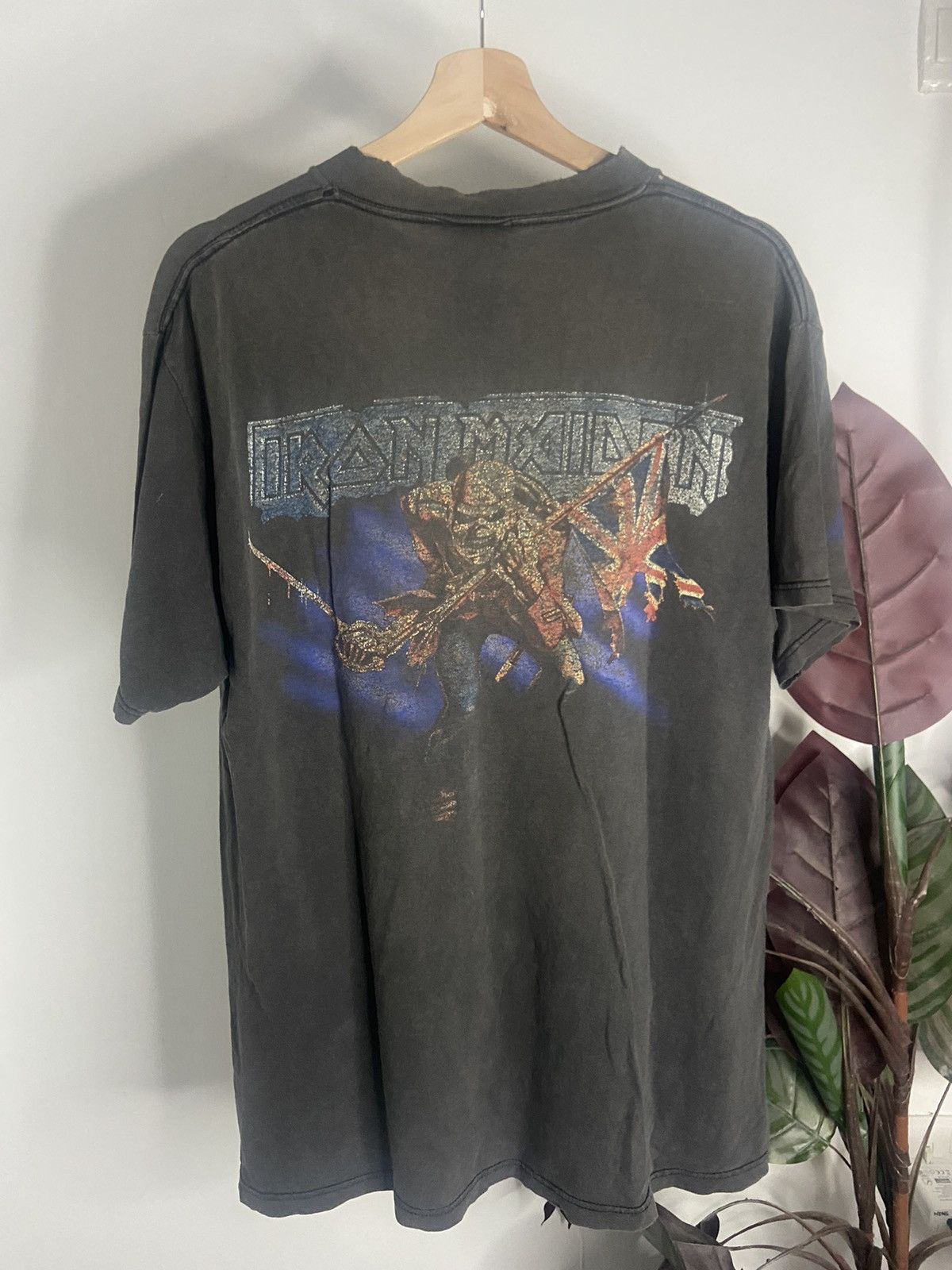 Band Tees × Iron Maiden × Vintage VINTAGE IRON MAIDEN ACES HIGH😊😘 Size US L / EU 52-54 / 3 - 2 Thumbnail