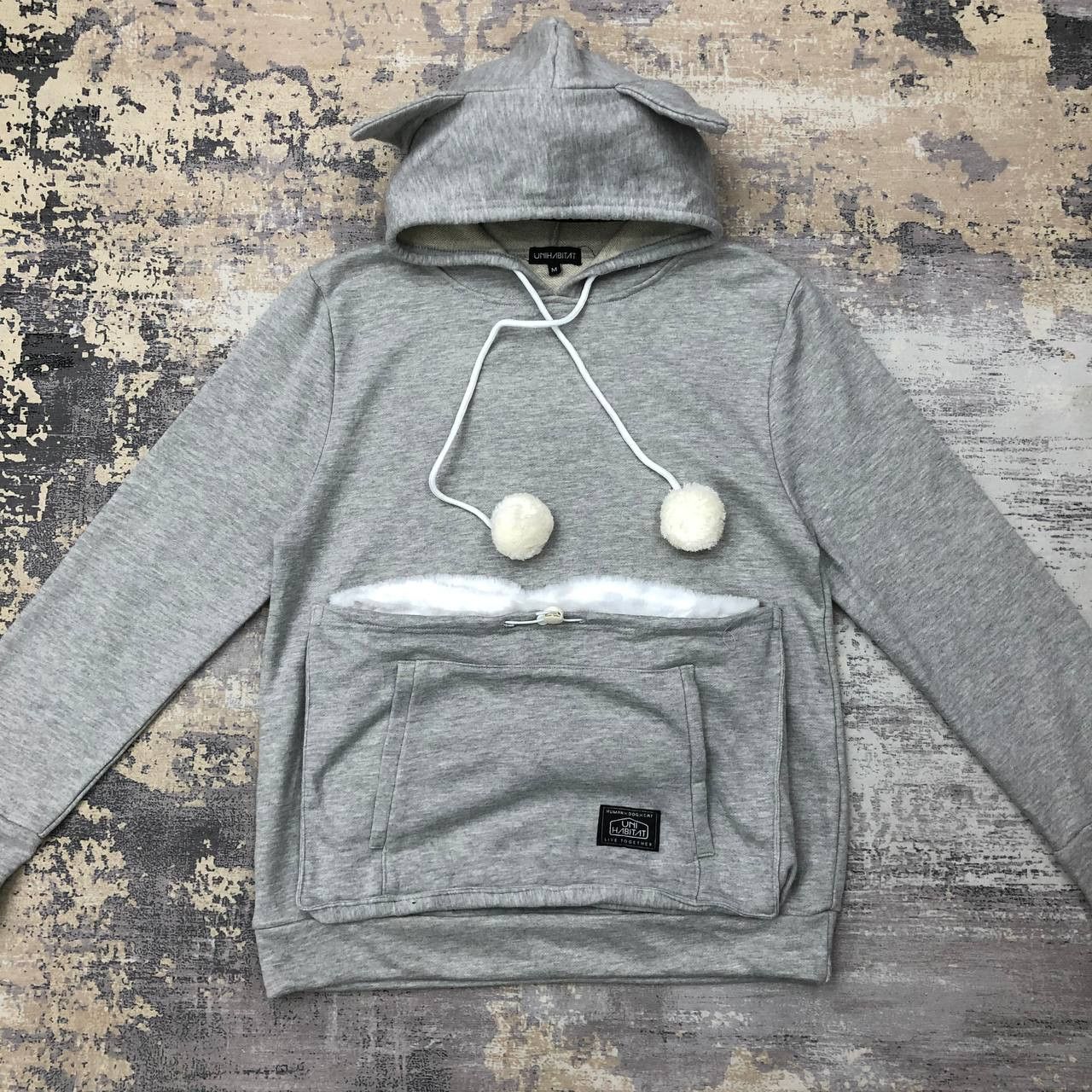 Japanese Brand Y278 UNIHABITAT HUMANxDOGxCAT LIVE TOGETHER HOODIE Size M / US 6-8 / IT 42-44 - 1 Thumbnail