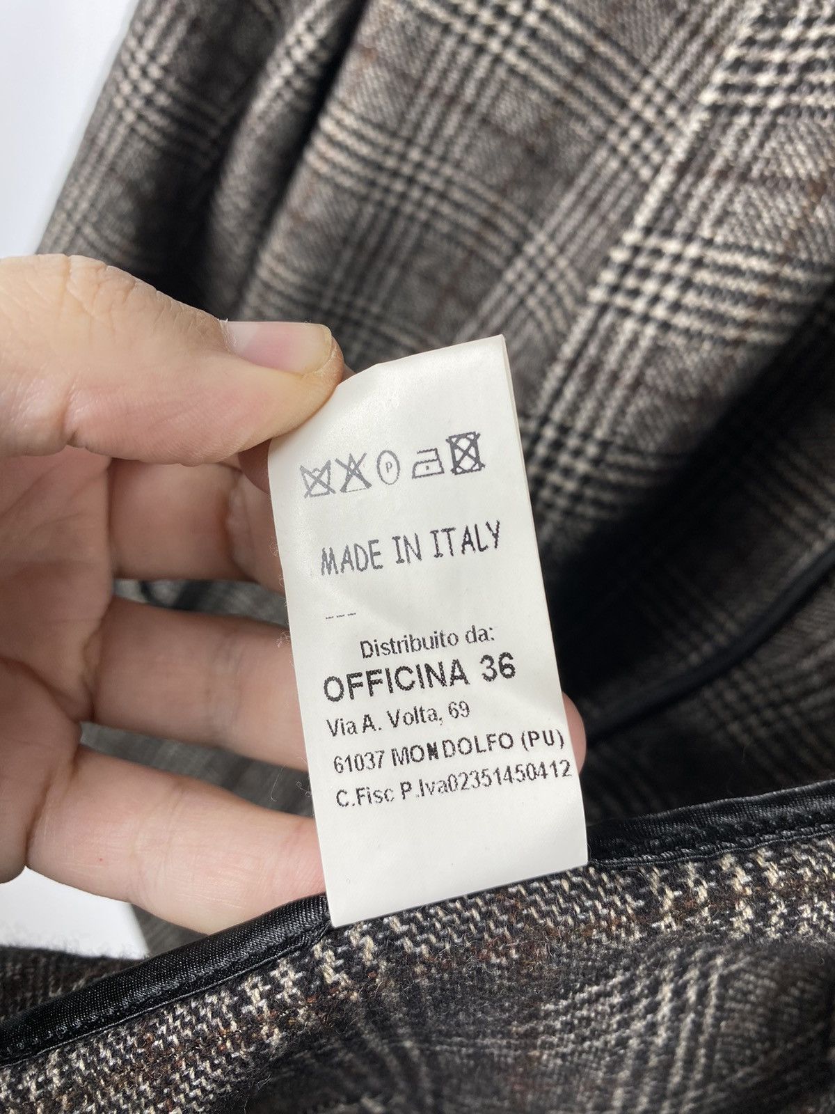 Officina36 Officina36 Wool-Polyamide Check Blazer Jacket size IT52 Size 42R - 12 Thumbnail