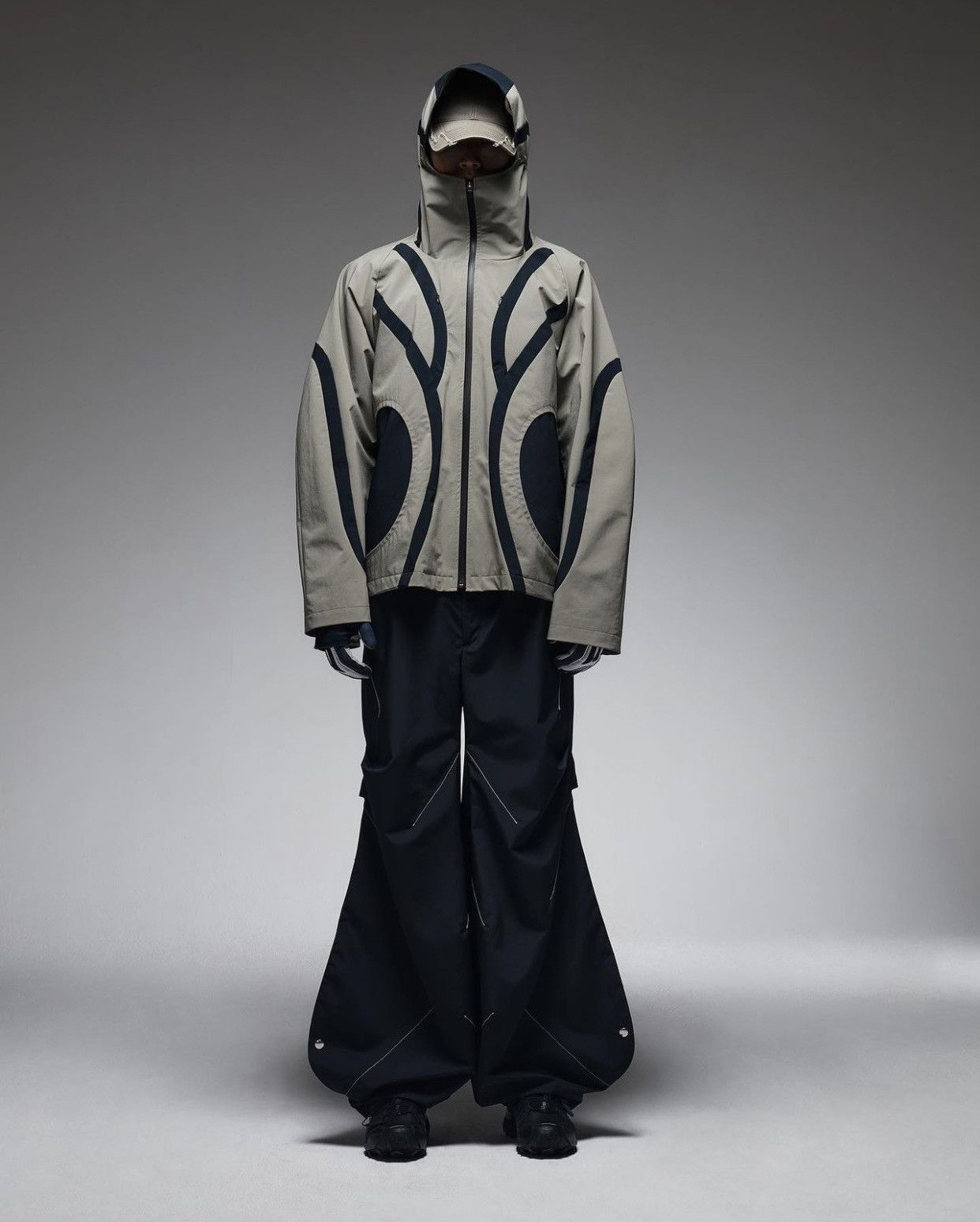 ジャケット・アウター cmmawear akaza jaket Akaza 3-Layer Jacket in Black/Navy – SVRN