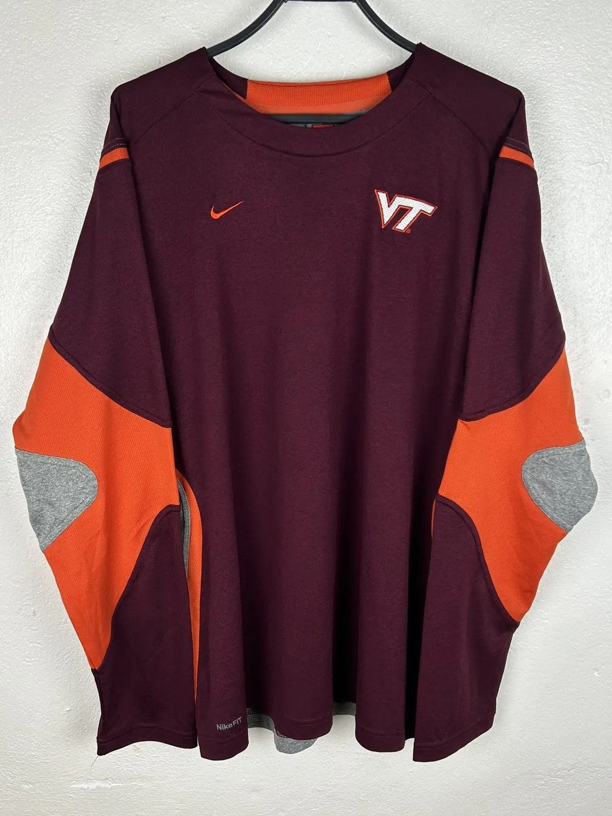 NFL 00s Vintage Nike Virginia Tech VT Sportswear Long Sleeve Size US S / EU 44-46 / 1 - 1 Thumbnail