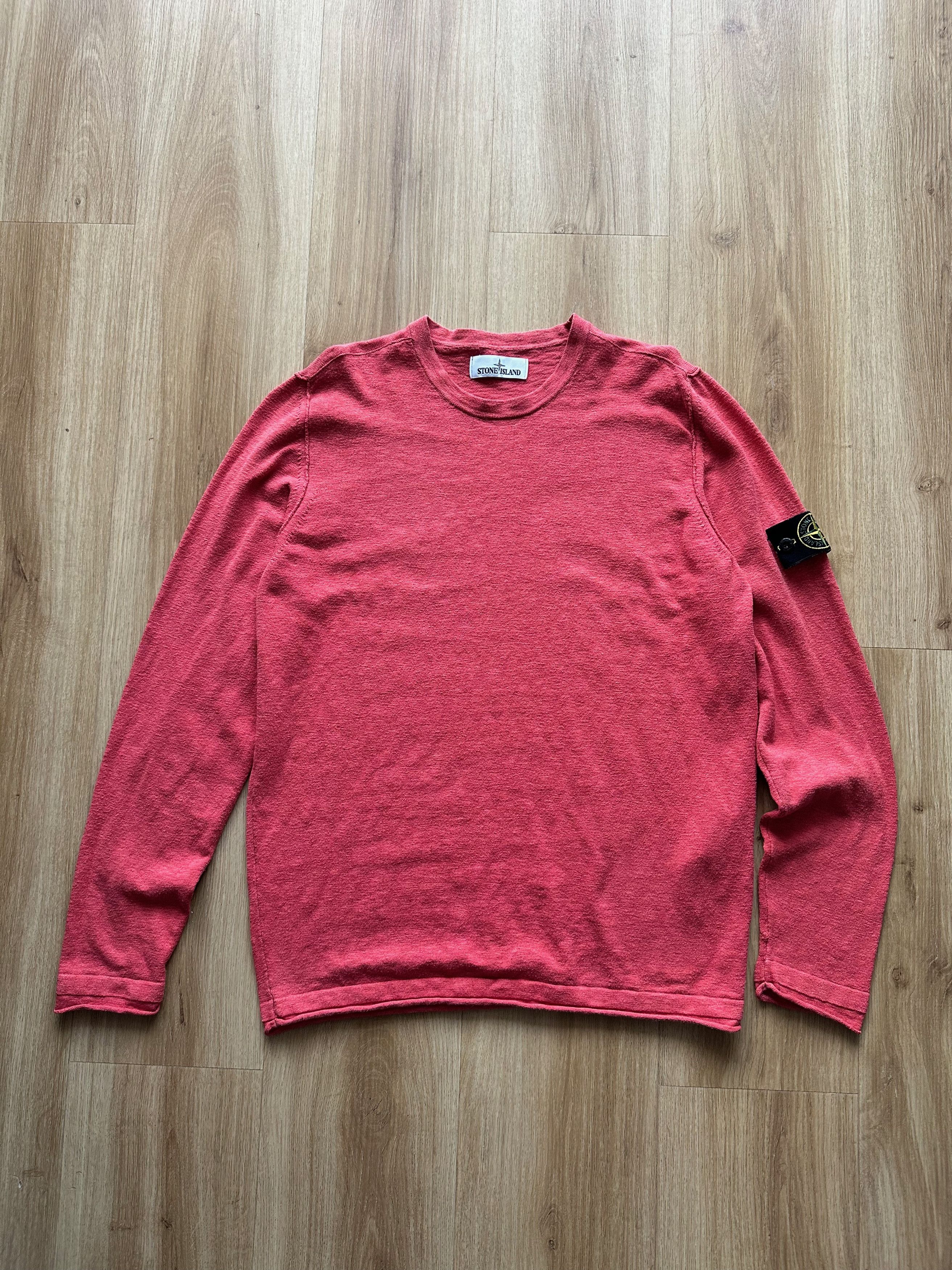 Stone Island Stone Island light coral crew neck sweater jumper pullover Size US XL / EU 56 / 4 - 9 Thumbnail