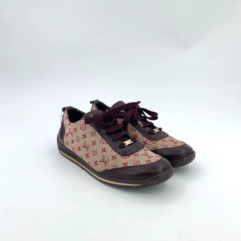 Louis Vuitton Louis Vuitton Color-block logo jacquard full print flat la Size US 5.5 / EU 38 - 2 Thumbnail