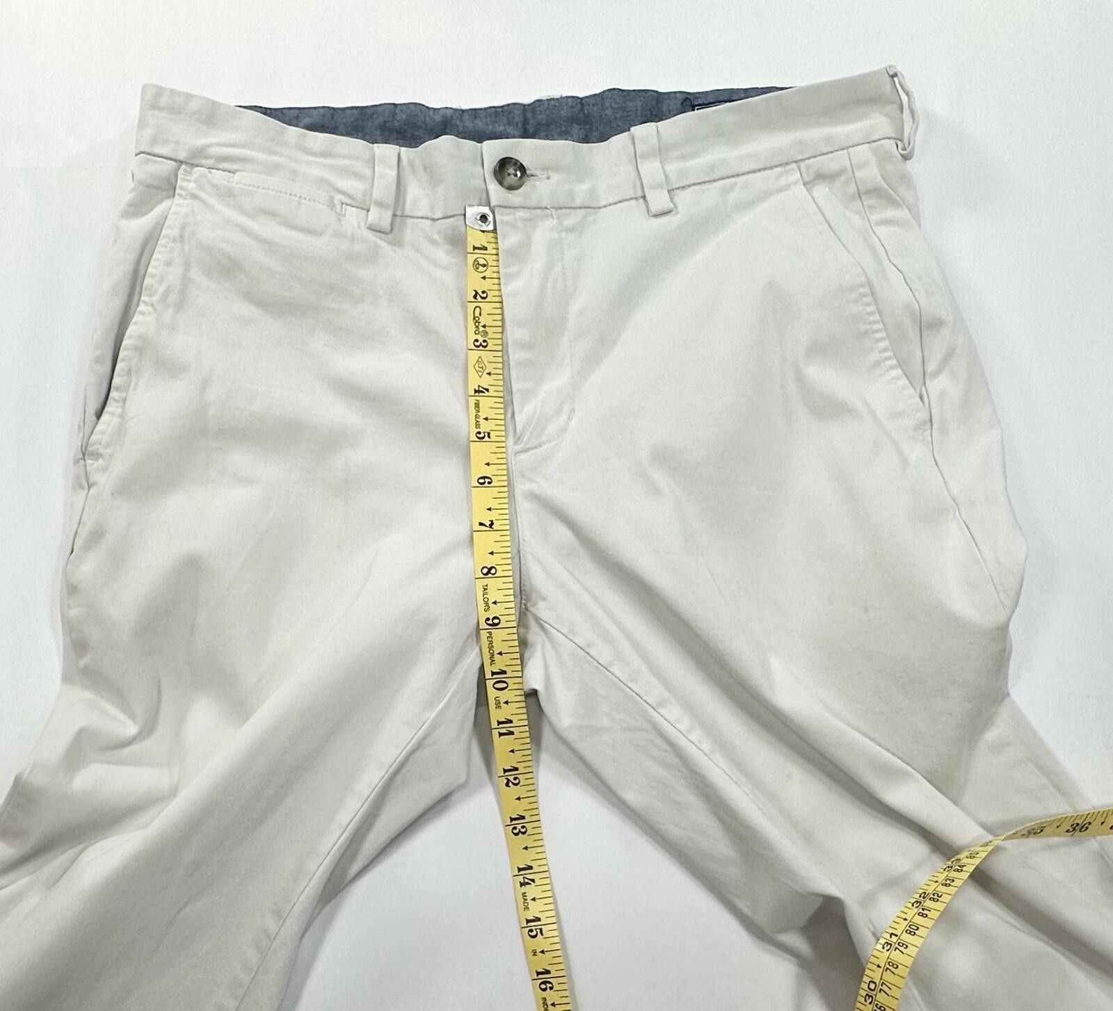 Vineyard Vines Vineyard Vines Flat Cotton Spandex Chinos Beige Mens 32/32 Size US 32 / EU 48 - 4 Thumbnail