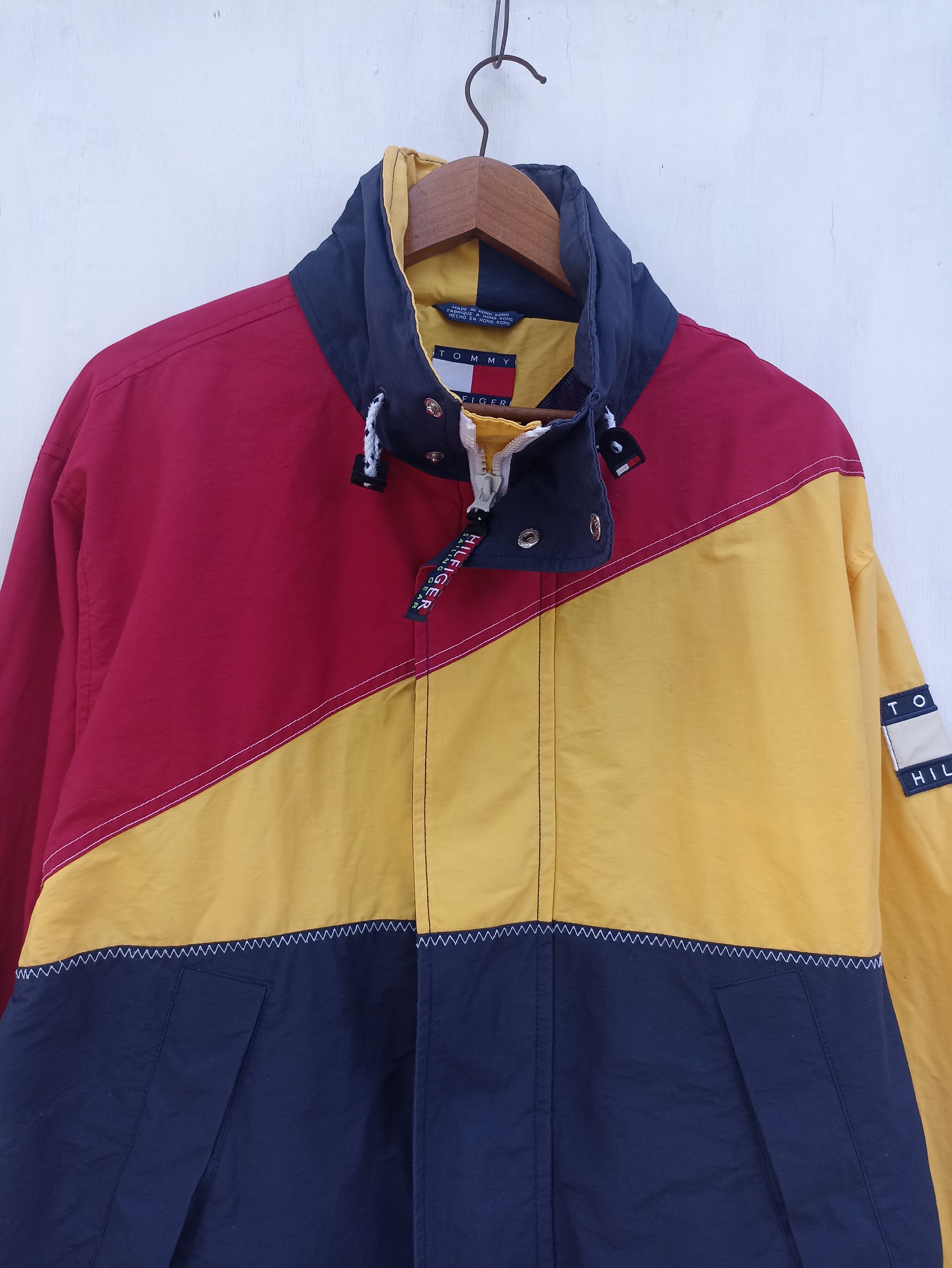 Tommy Hilfiger Vintage Vtg 90s Vtg Tommy Hilfiger jacket sailing gear multicolor Grailed