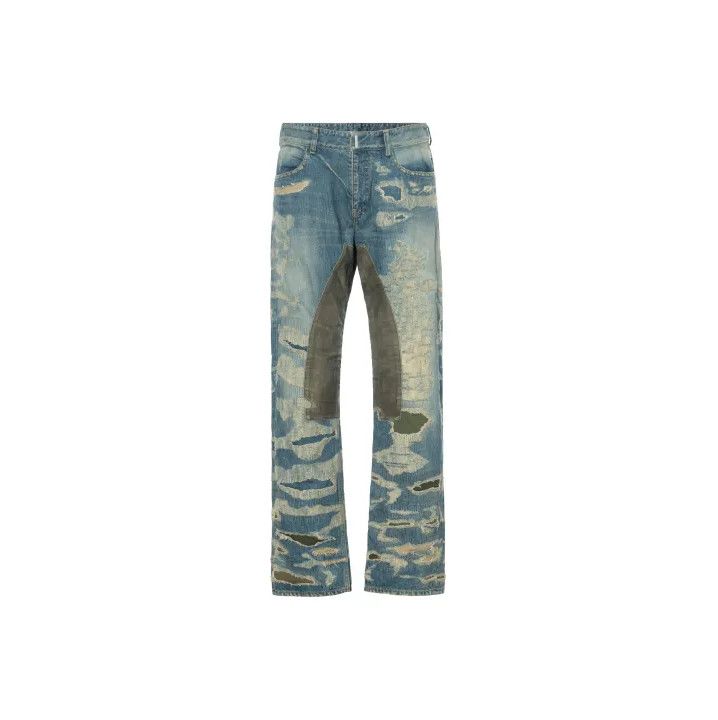 Givenchy Givenchy FW21 Distressed Zip Casual Jeans Size US 32 / EU 48 - 1 Thumbnail