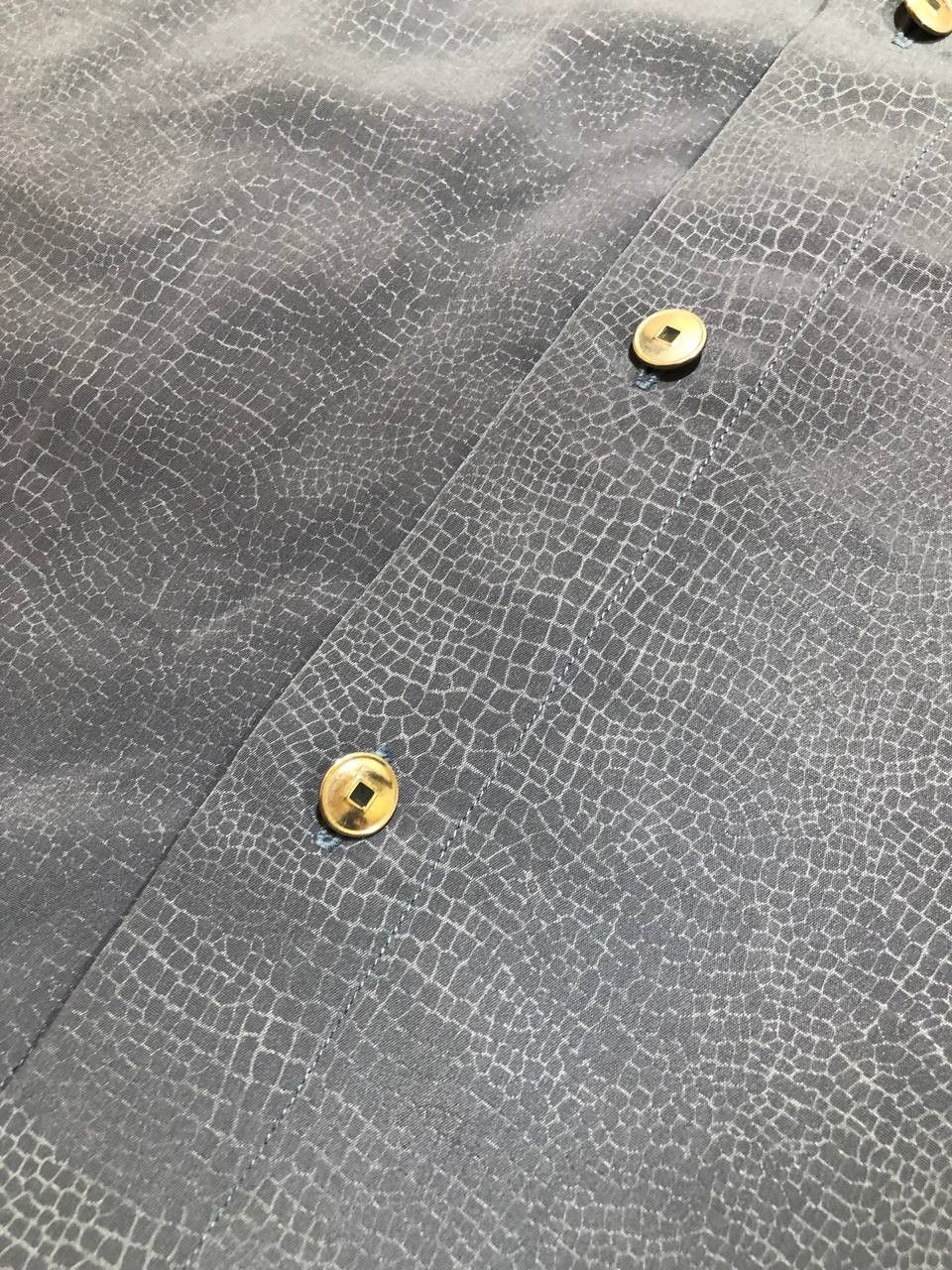 Versace Versace Classic Shirt Long Sleeve Button Down Gray Sharp Size US L / EU 52-54 / 3 - 11 Thumbnail