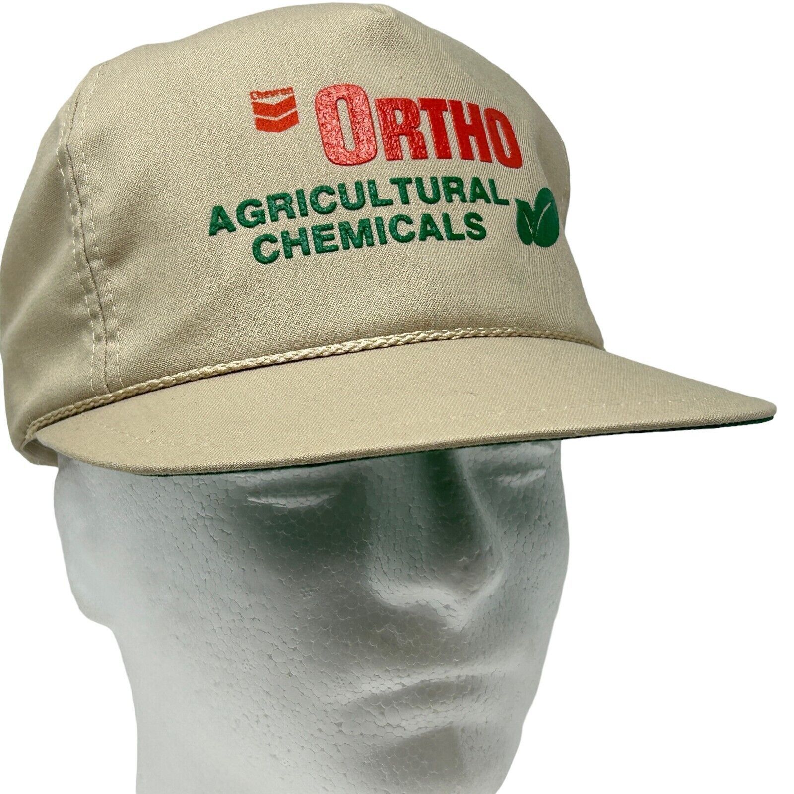 Vintage Vintage 80s Chevron Ortho Hat Baseball Cap Beige Size ONE SIZE - 10 Thumbnail