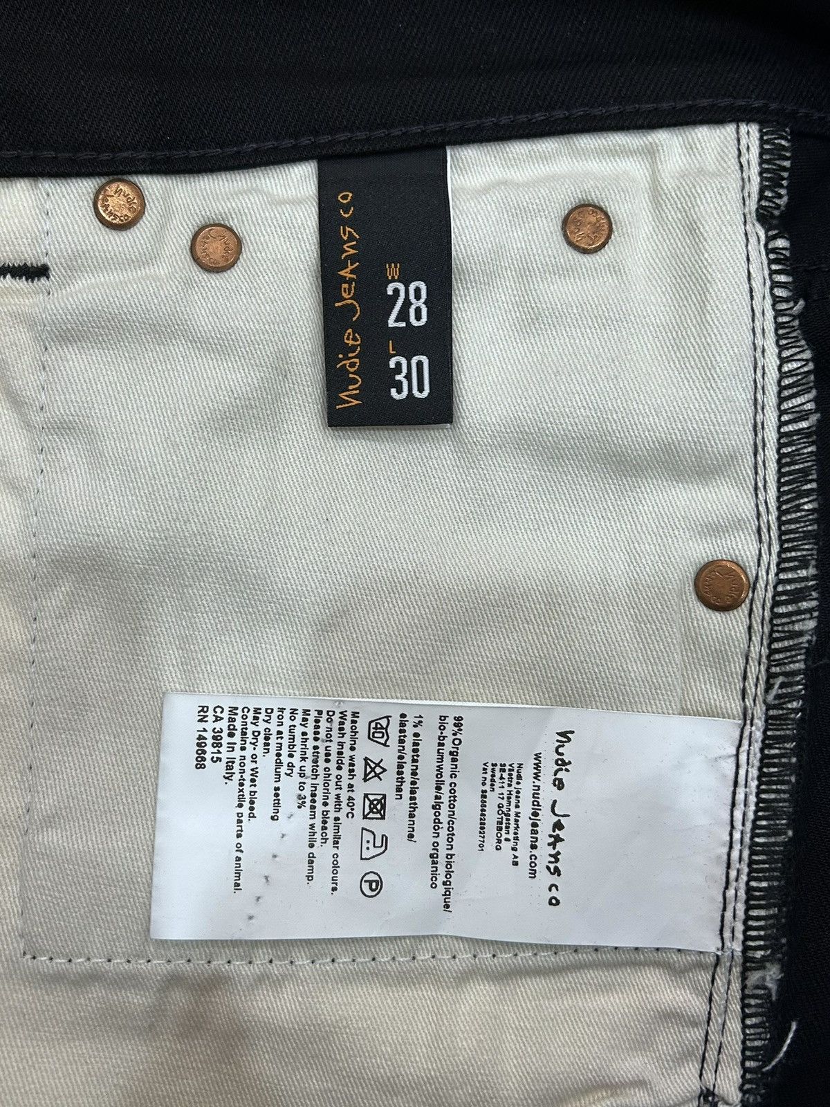 Nudie Jeans Lean Dean Dry Cold Black Nudie Jeans Size US 28 / EU 44 - 5 Thumbnail