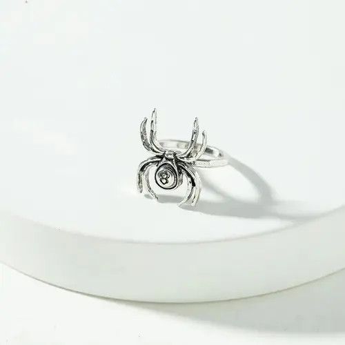 Jewelry 8 Ball Spider Ring Player Chrome Silver Billiards Eight Size ONE SIZE - 2 Thumbnail