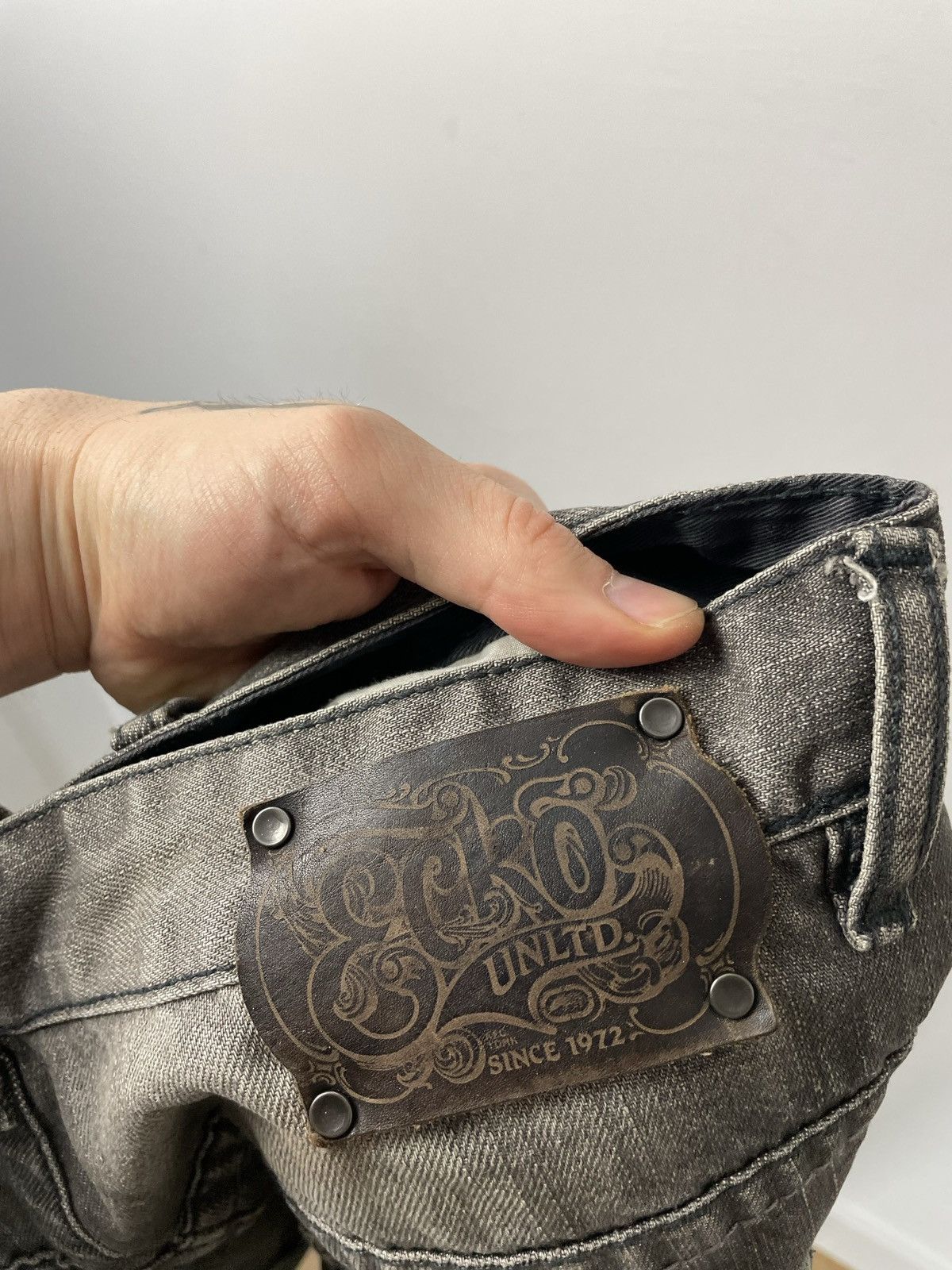 Ecko Unltd Baggy Jeans Denim Pant Rap Streetwear Y2k Vintage